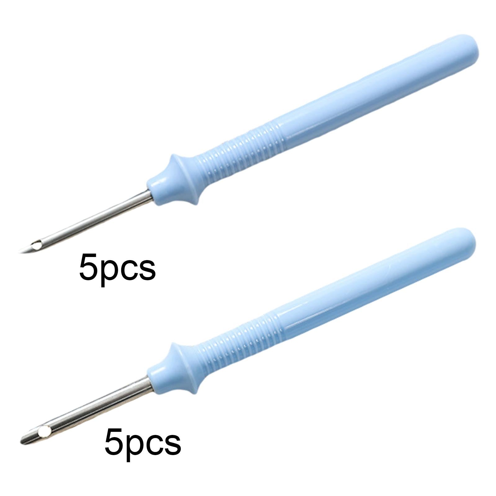 5x Punch Needle Embroidery Pen Set Weaving Cross Stitch Sewing 0.3cm Head