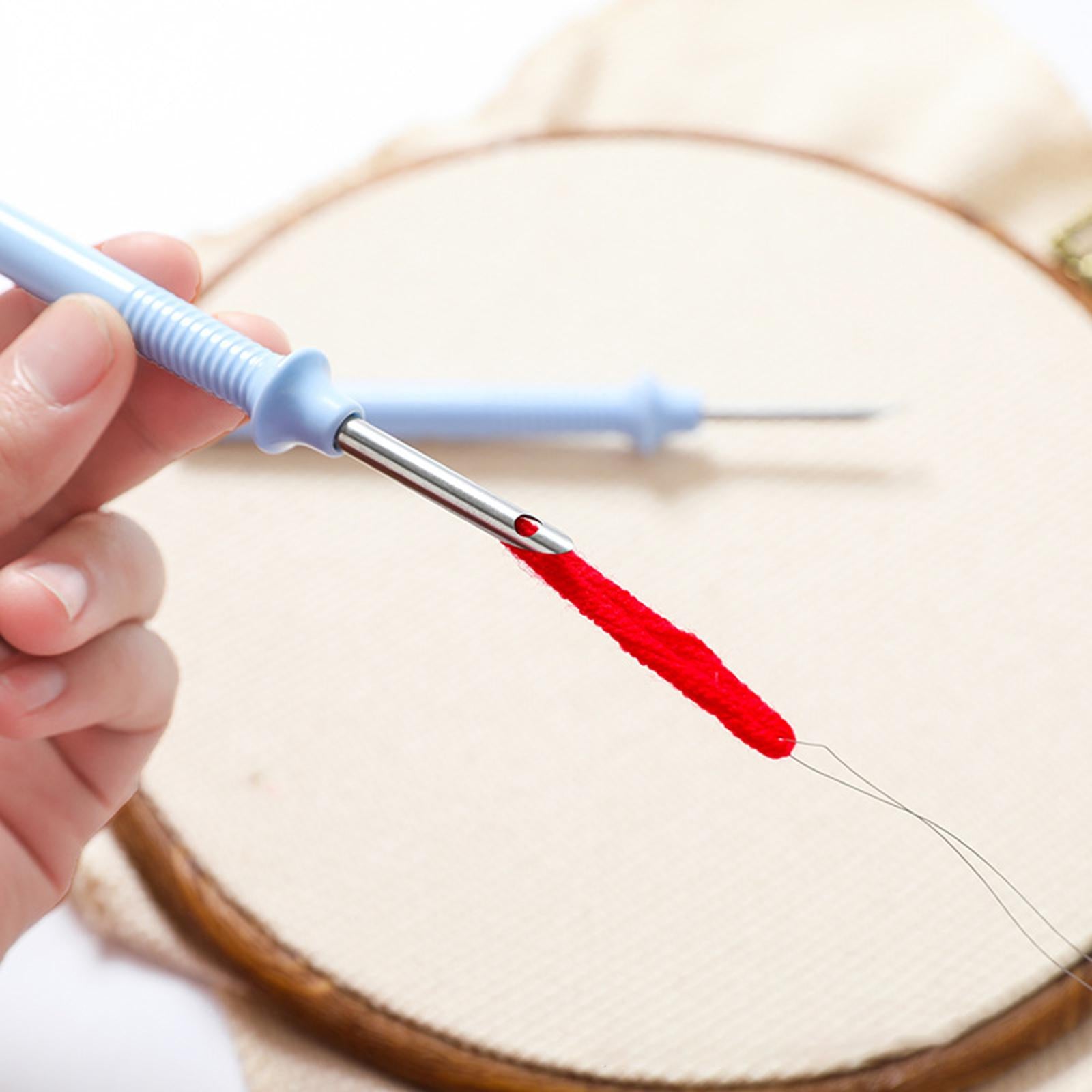 5x Punch Needle Embroidery Pen Set Weaving Cross Stitch Sewing 0.5cm Head