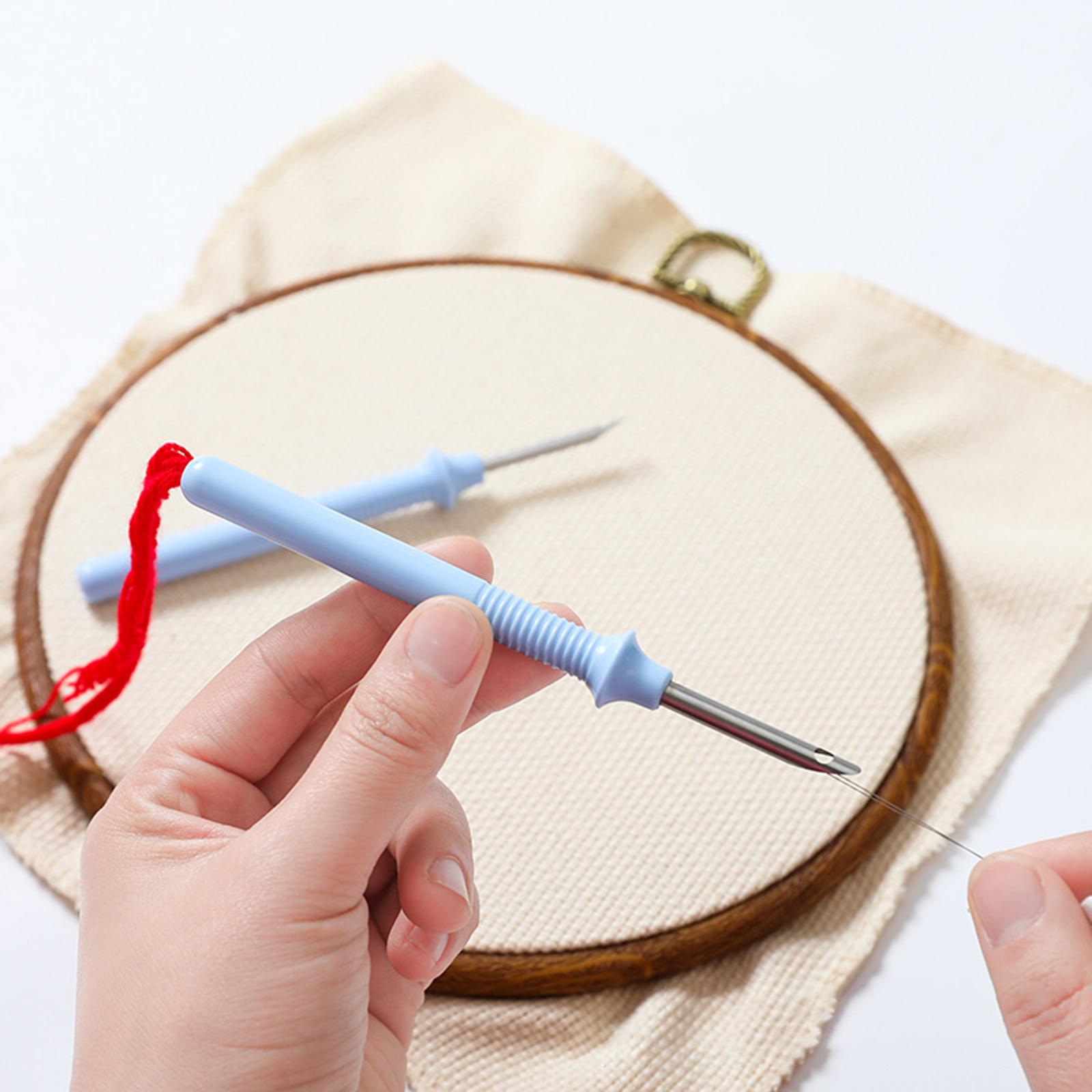 5x Punch Needle Embroidery Pen Set Weaving Cross Stitch Sewing 0.5cm Head
