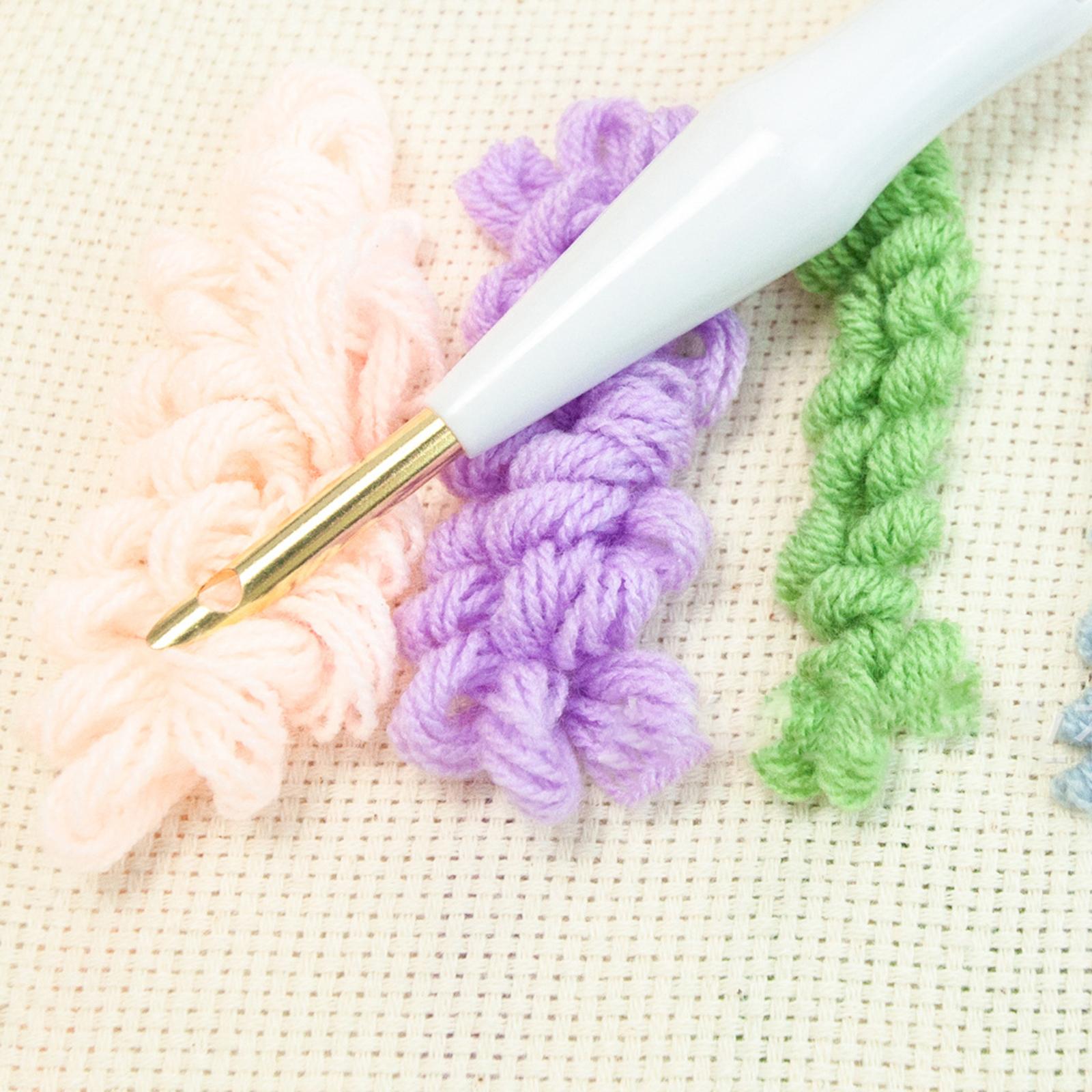 Big Eye Punch Needle Stitching DIY Weaving Wool Felting Supplies Sewing