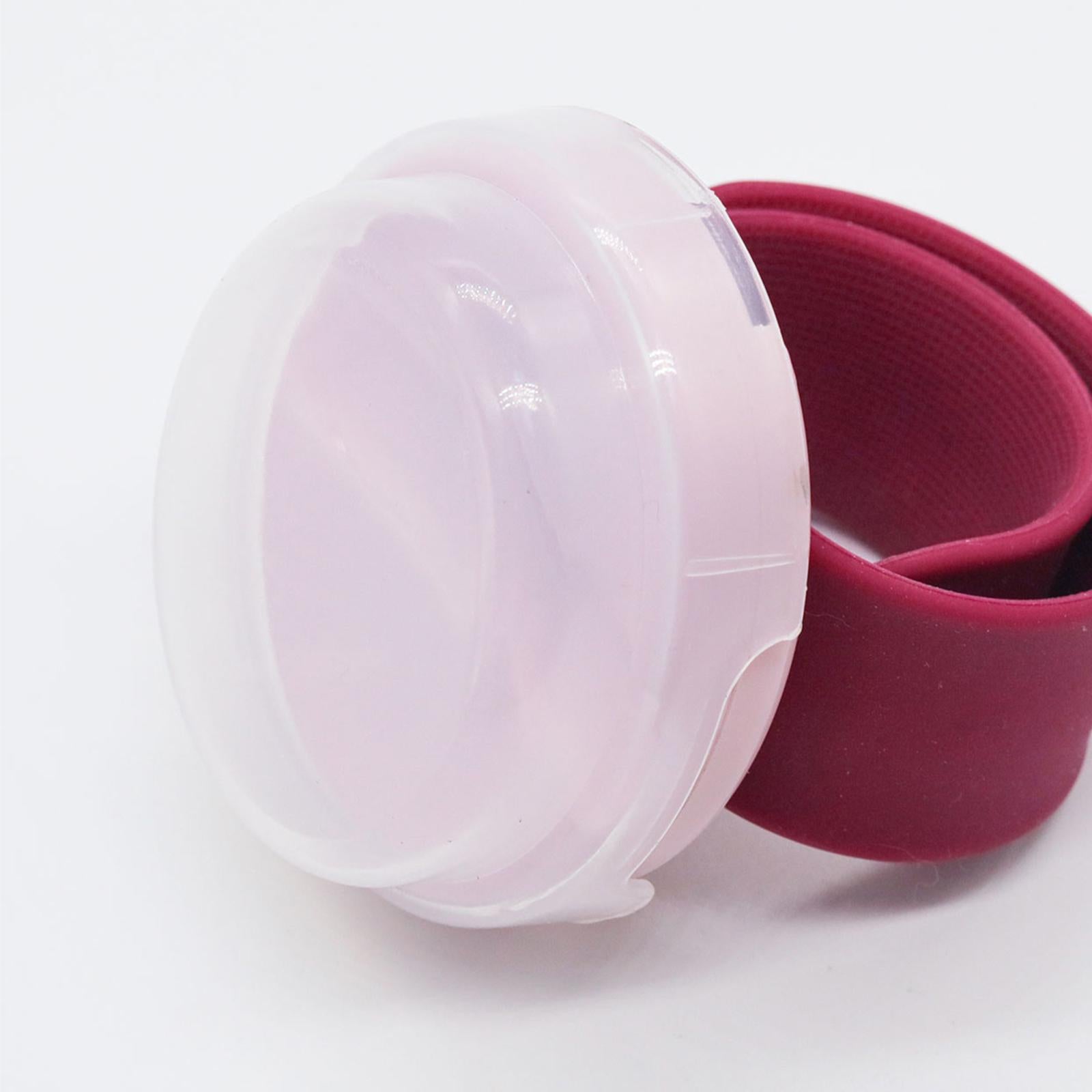 Magnetic Wrist Pin Holder and 40Pcs Sewing Pins Wrist Strap Cushion Red