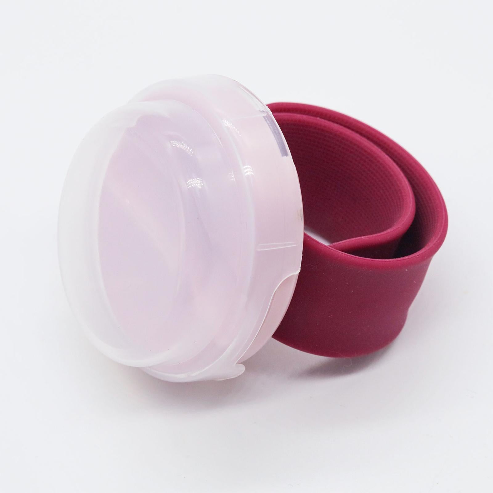 Magnetic Wrist Pin Holder and 40Pcs Sewing Pins Wrist Strap Cushion Red