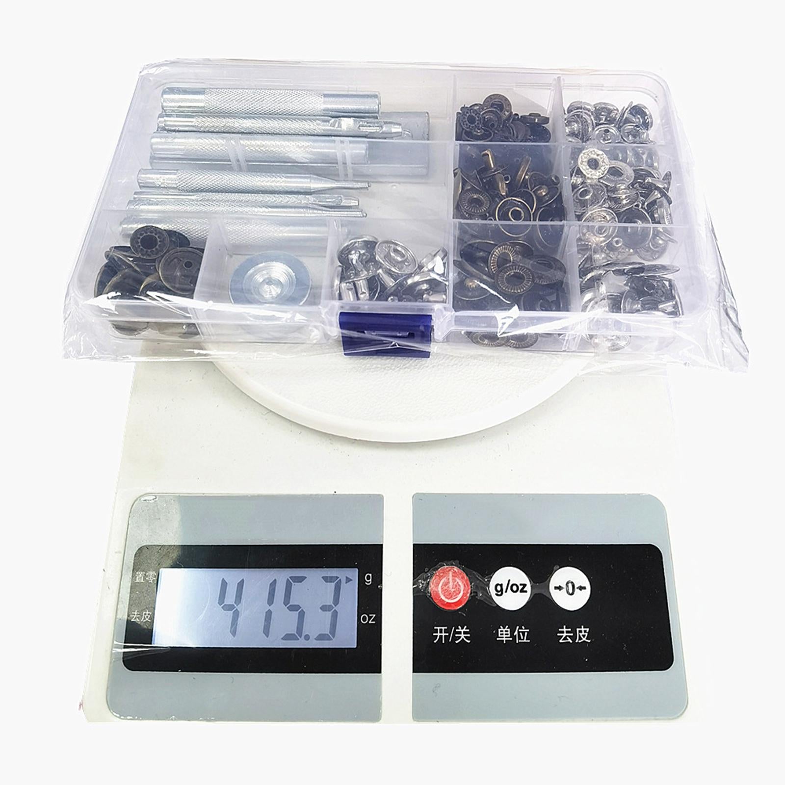 Leather Snap Fasteners Kit Press Studs Snaps Buttons for Bag Crafting copper