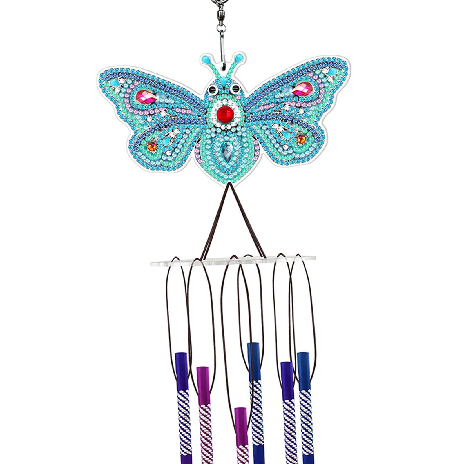 Diamond Painting Wind Chime Crystal Paint by Number Crafts Decor Light blue