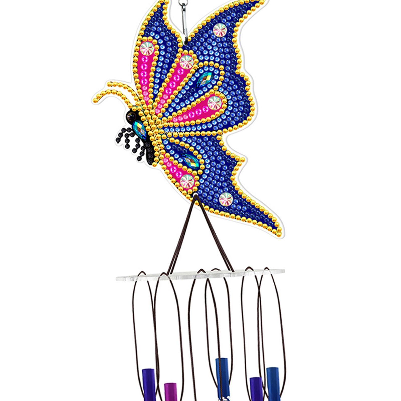 Diamond Painting Wind Chime Crystal Paint by Number Crafts Decor Dark blue
