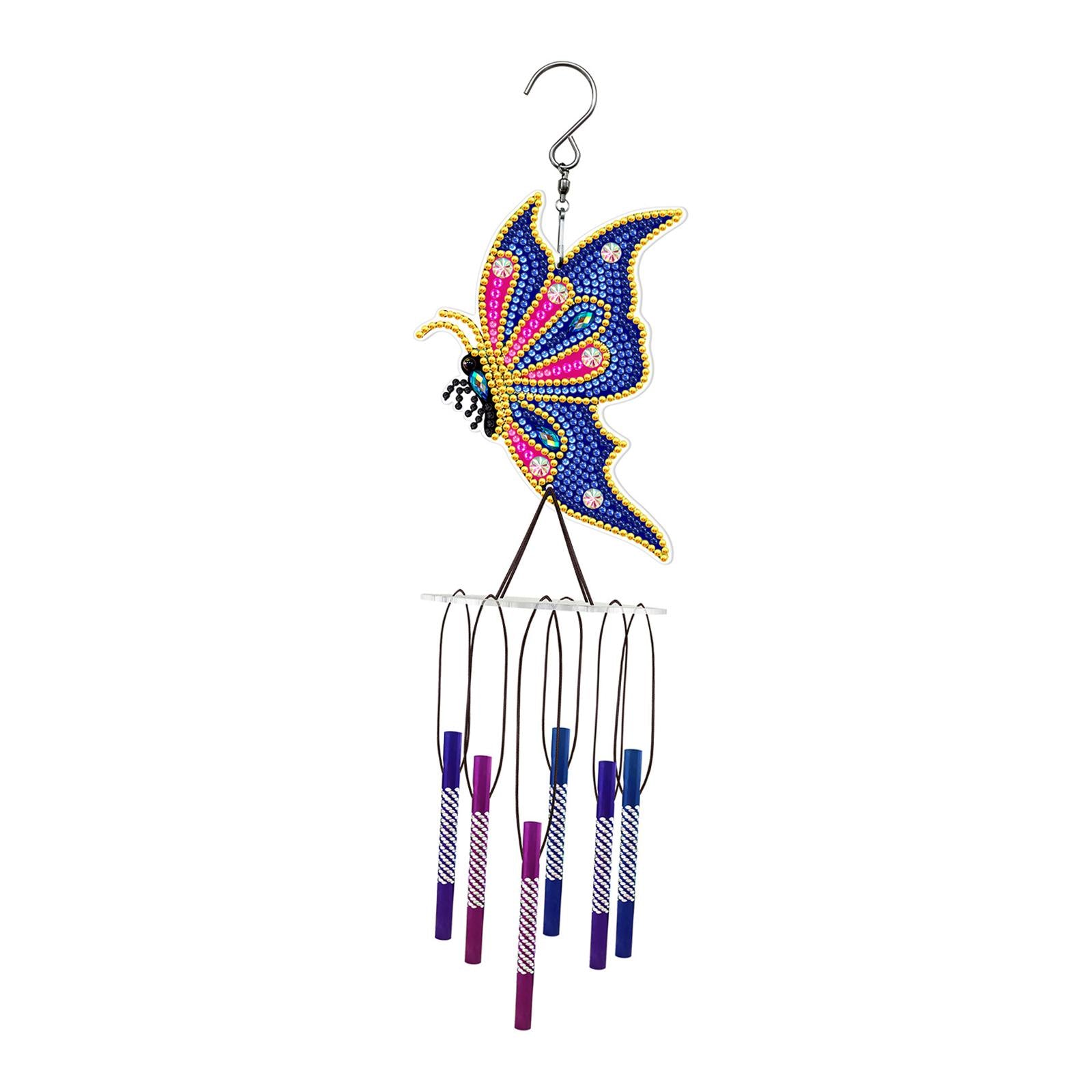 Diamond Painting Wind Chime Crystal Paint by Number Crafts Decor Dark blue