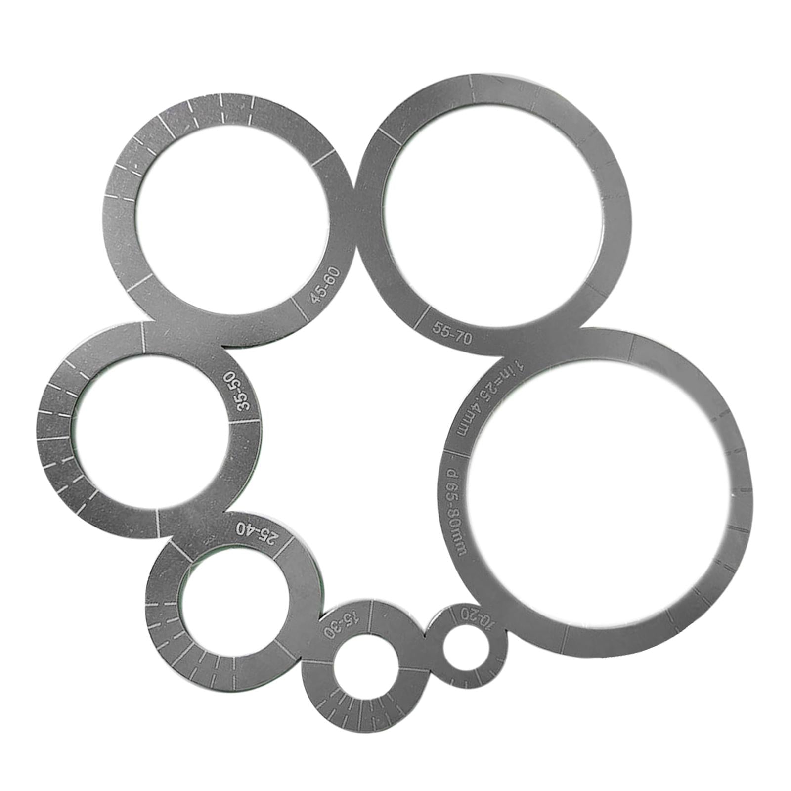 Leather Corner Cutting Ruler Metal Circle Templates DIY Tool Leather Crafts
