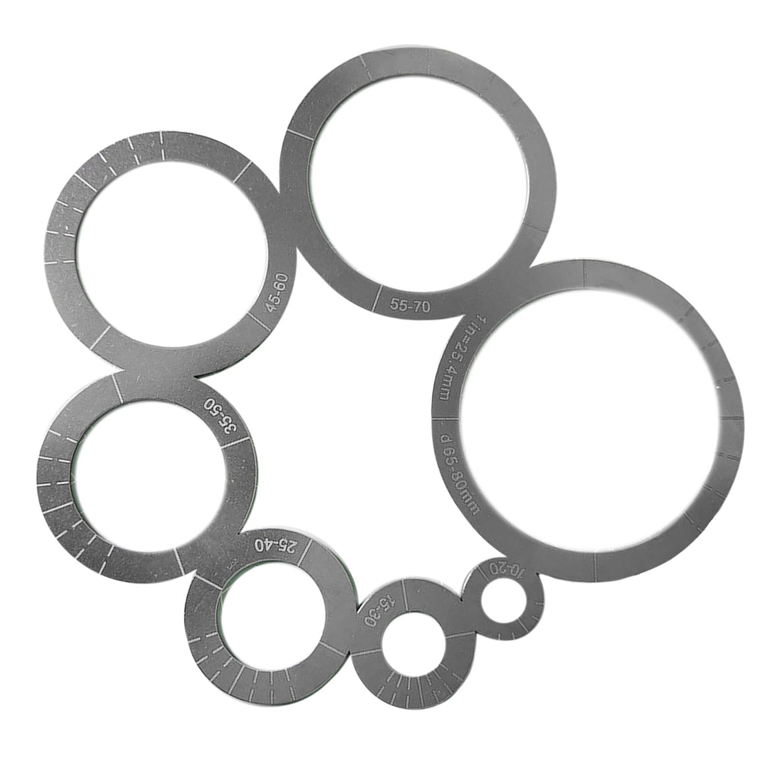 Leather Corner Cutting Ruler Metal Circle Templates DIY Tool Leather Crafts
