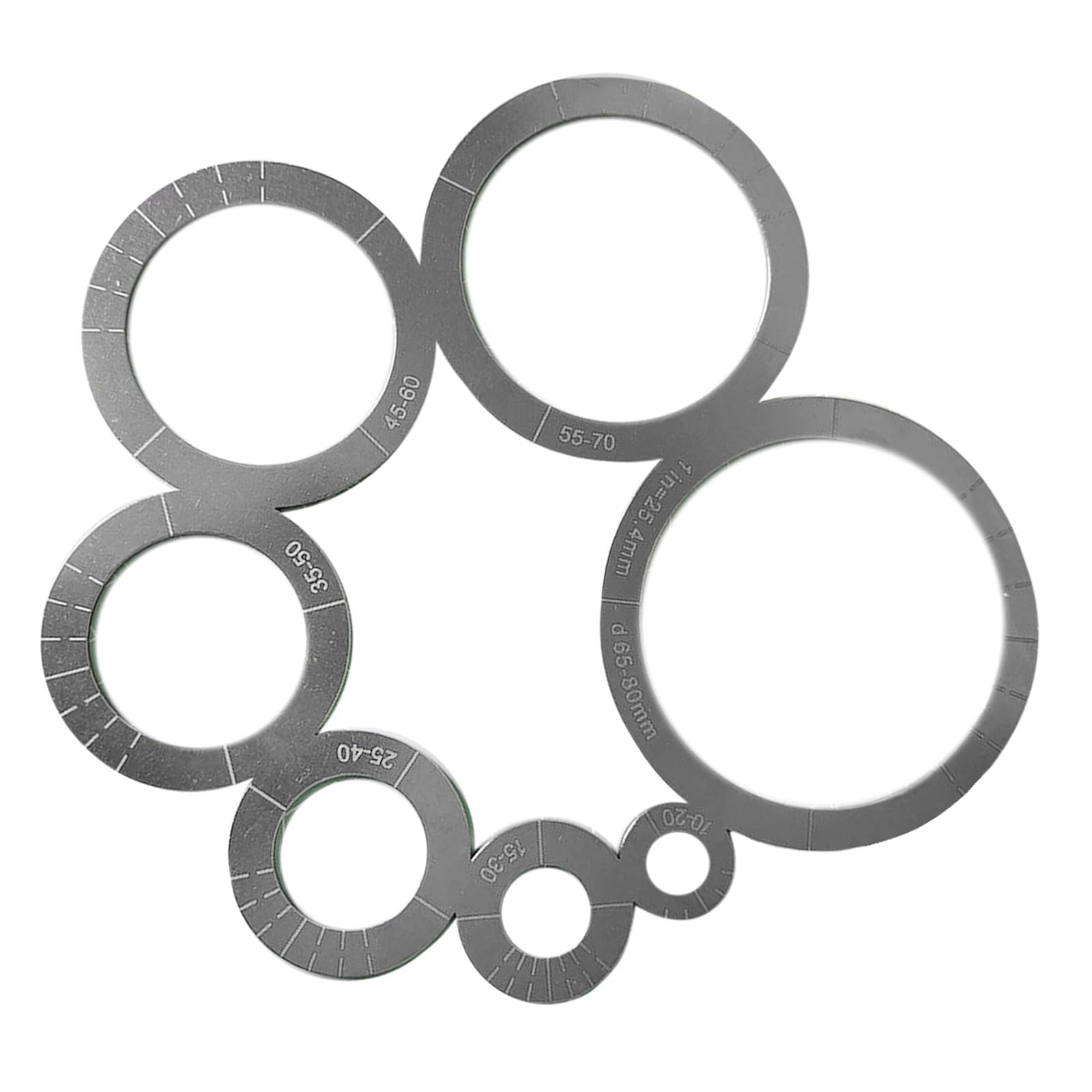 Leather Corner Cutting Ruler Metal Circle Templates DIY Tool Leather Crafts