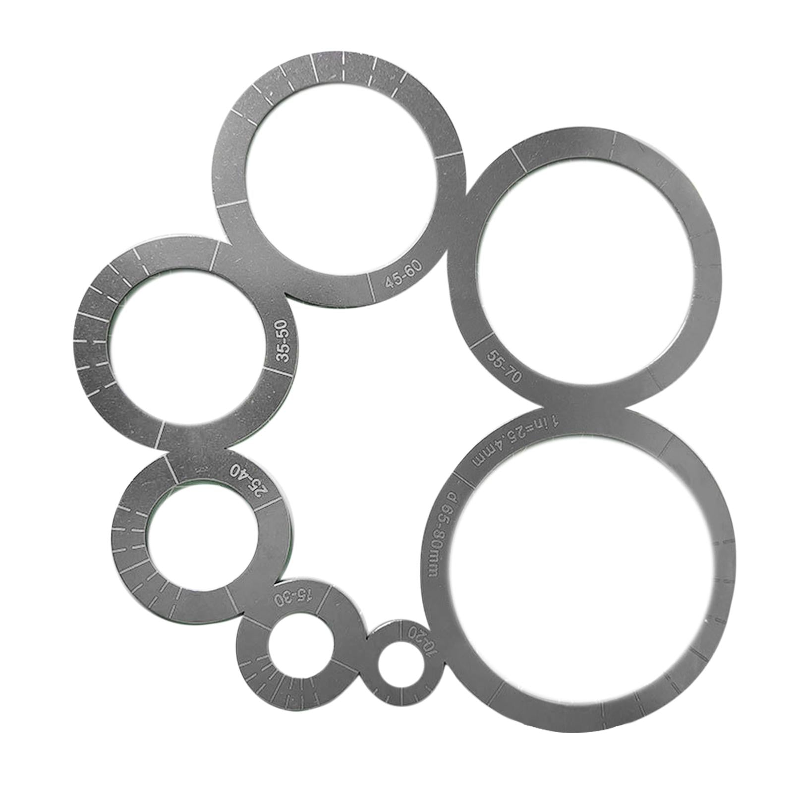 Leather Corner Cutting Ruler Metal Circle Templates DIY Tool Leather Crafts