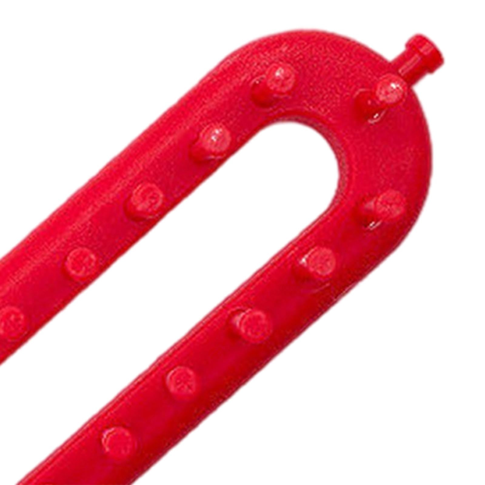 Knitting Loom Kit Sewing Tools Weaving Handmade Knitter Red 10.2inch
