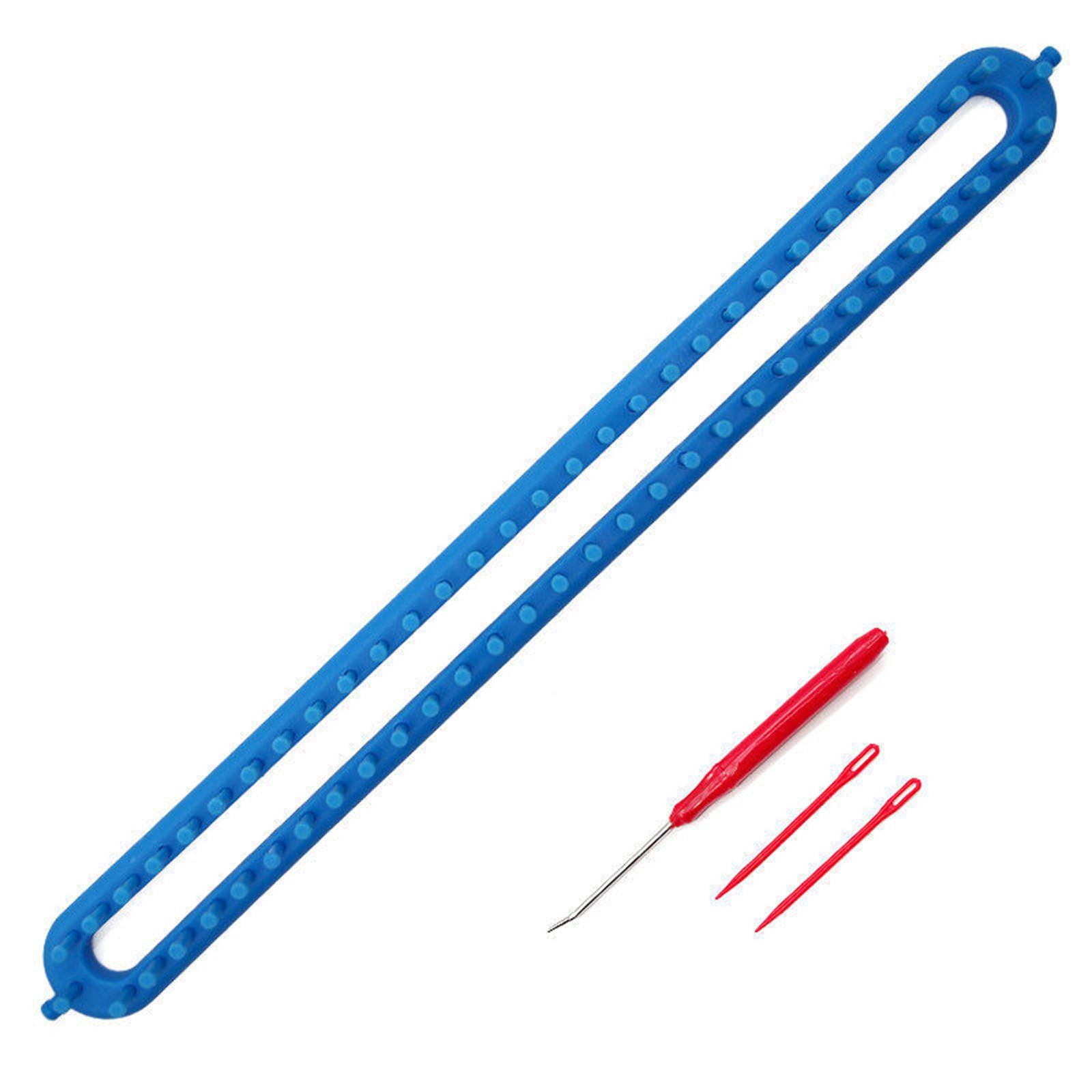 Knitting Loom Kit Sewing Tools Weaving Handmade Knitter Red 10.2inch