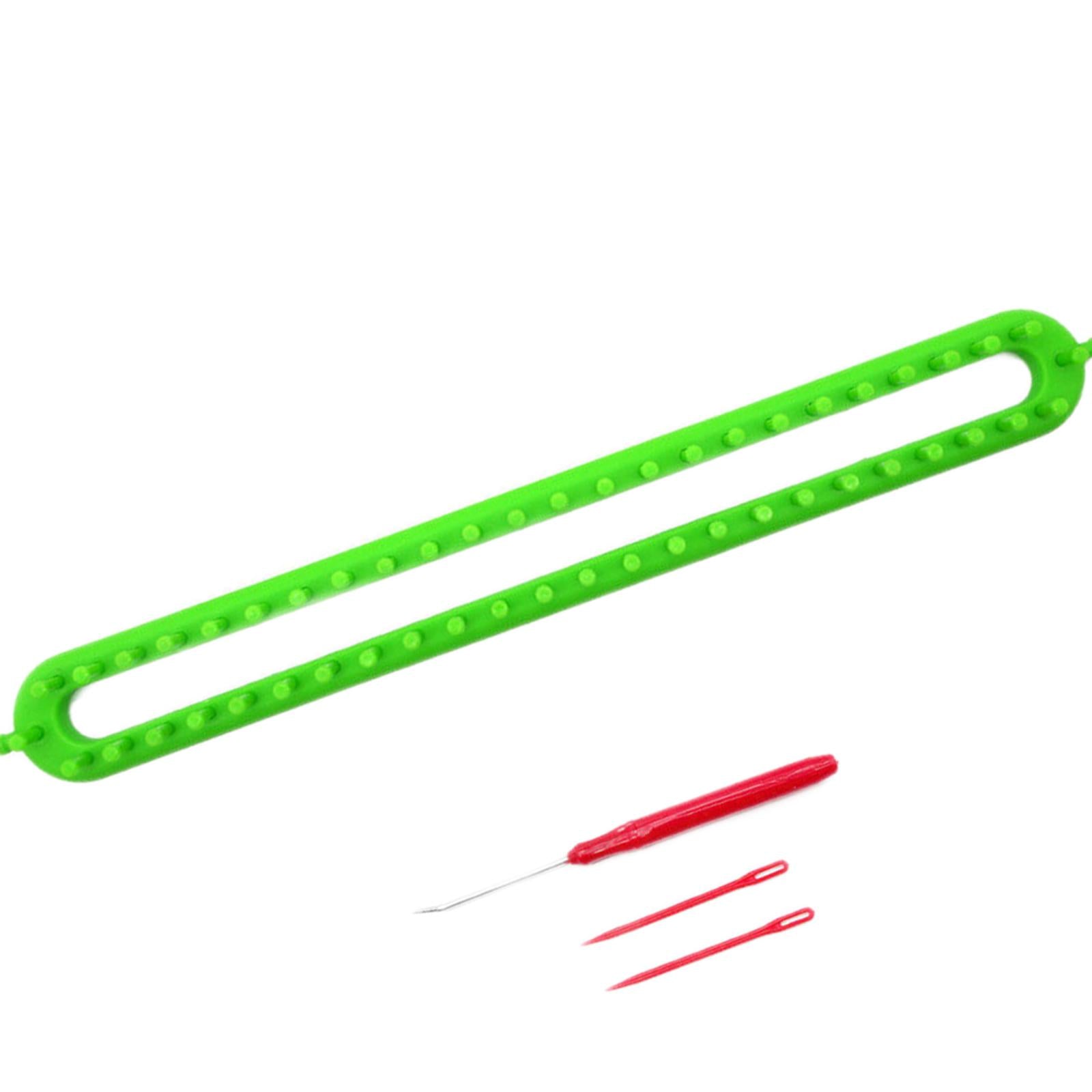 Knitting Loom Kit Sewing Tools Weaving Handmade Knitter Green 18.5inch