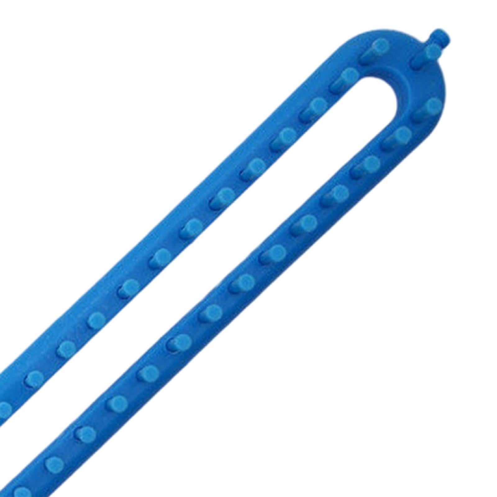 Knitting Loom Kit Sewing Tools Weaving Handmade Knitter Blue 22.8inch