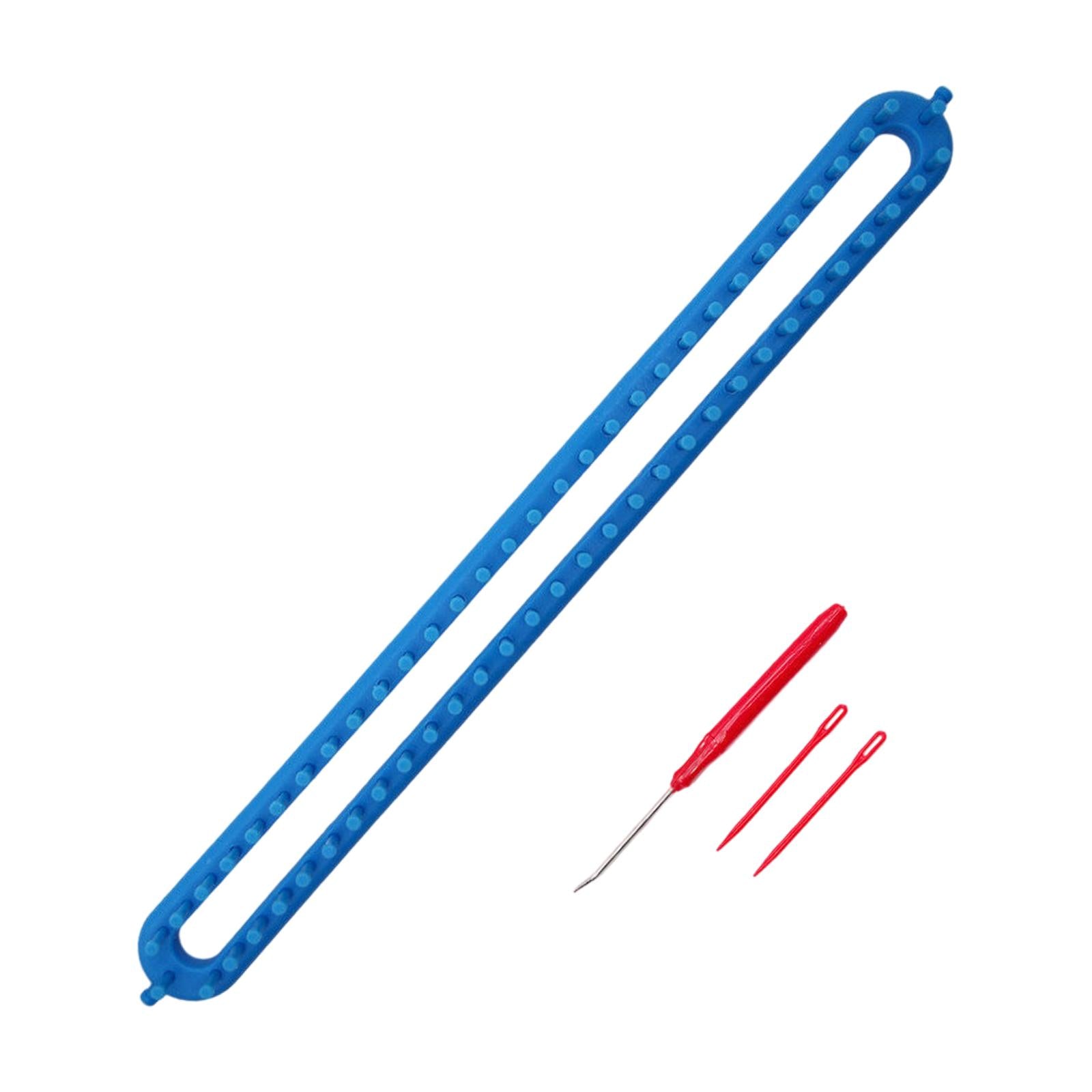 Knitting Loom Kit Sewing Tools Weaving Handmade Knitter Blue 22.8inch