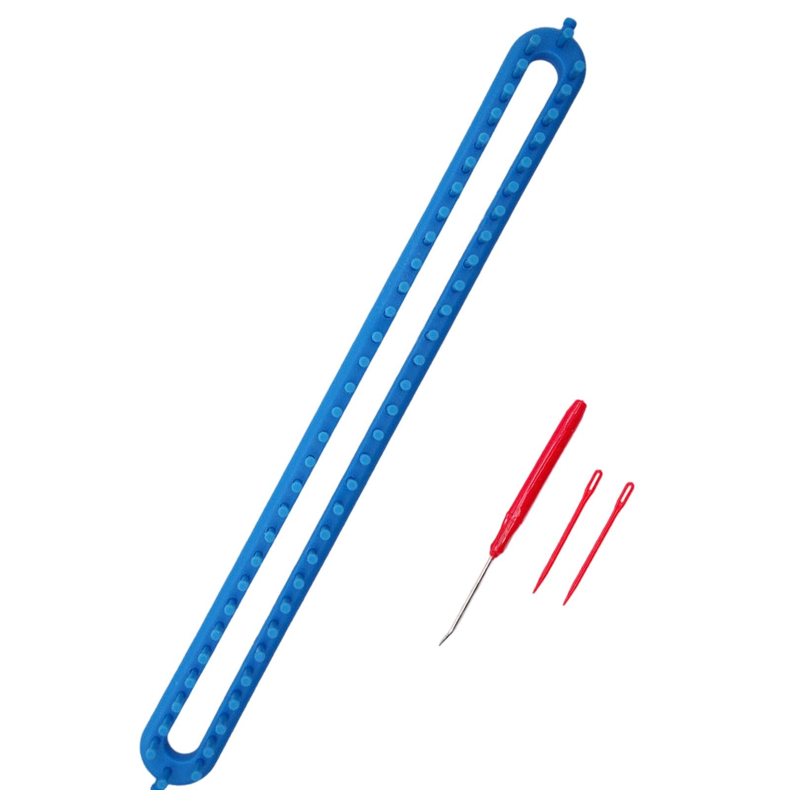 Knitting Loom Kit Sewing Tools Weaving Handmade Knitter Blue 22.8inch