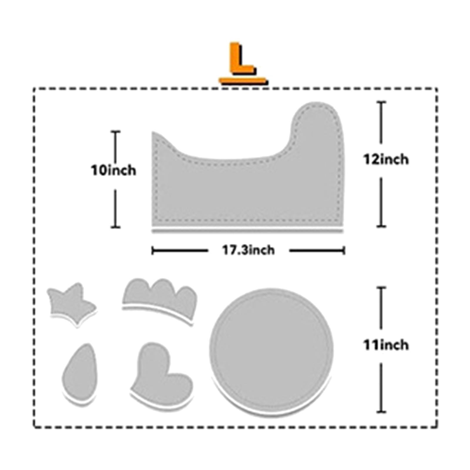 6x Easter Chicken Basket Templates Chick Basket Bag Pattern Patchwork Ruler L