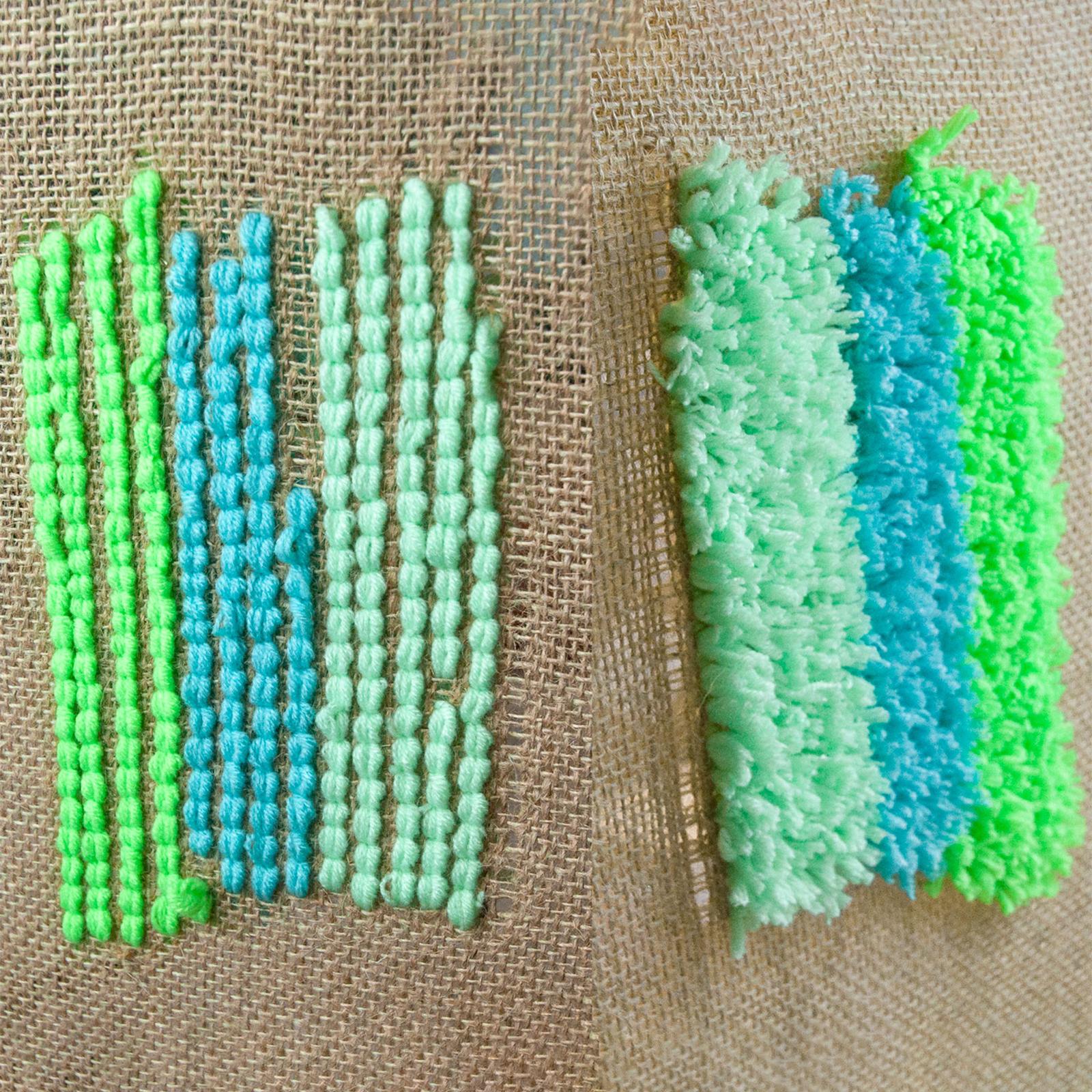 Needle Fabric Linen Cloth Stitch Monks Cloth for Punch Needle Rug Tufting A