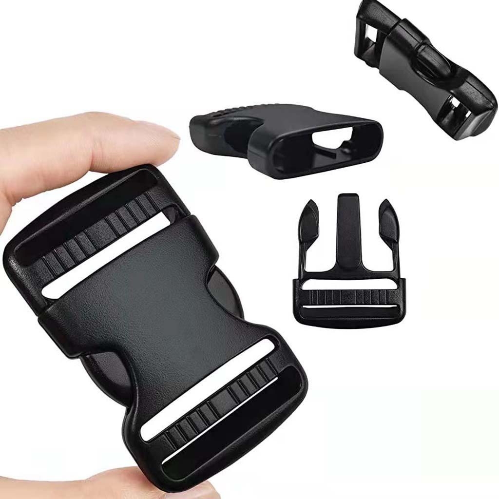 Webbing Strap Sewing Tri-Glide Slides Curved Side Release Buckle D Rings