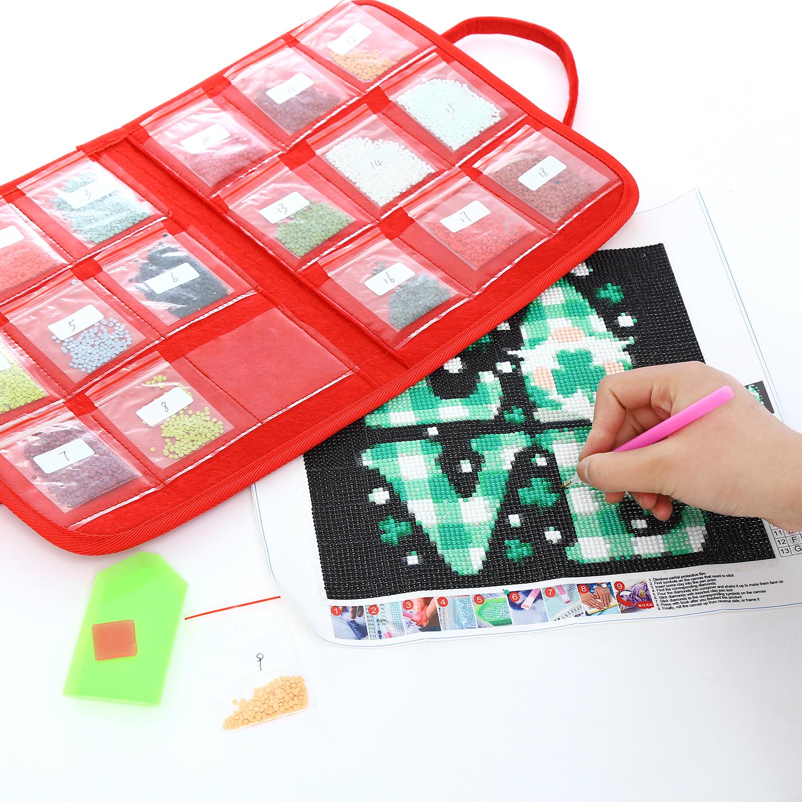 DIY Diamond Painting Handbag Mosaic Drill Eco-friendly Bags Red