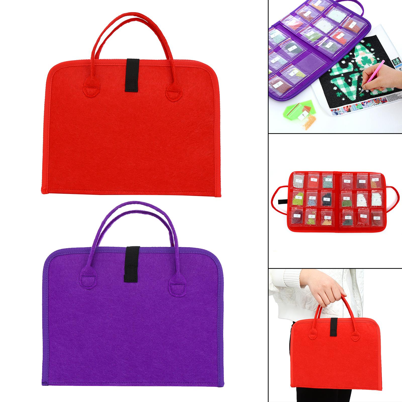 DIY Diamond Painting Handbag Mosaic Drill Eco-friendly Bags Red
