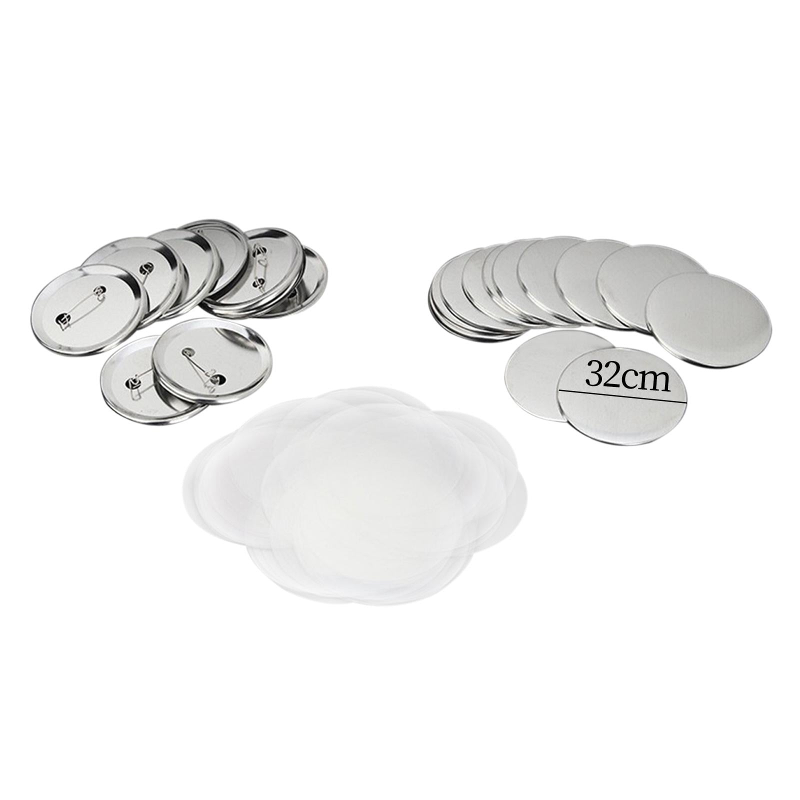 32mm 300pcs Pin Badge Button Parts Supplies For Button Making Machine