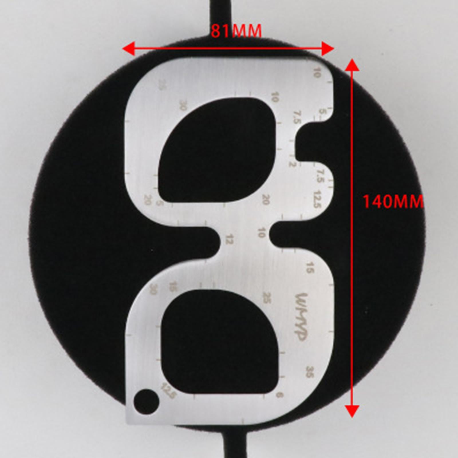 R Rule Gauge DIY Leather Round Angle Ruler for Pattern Making Designers