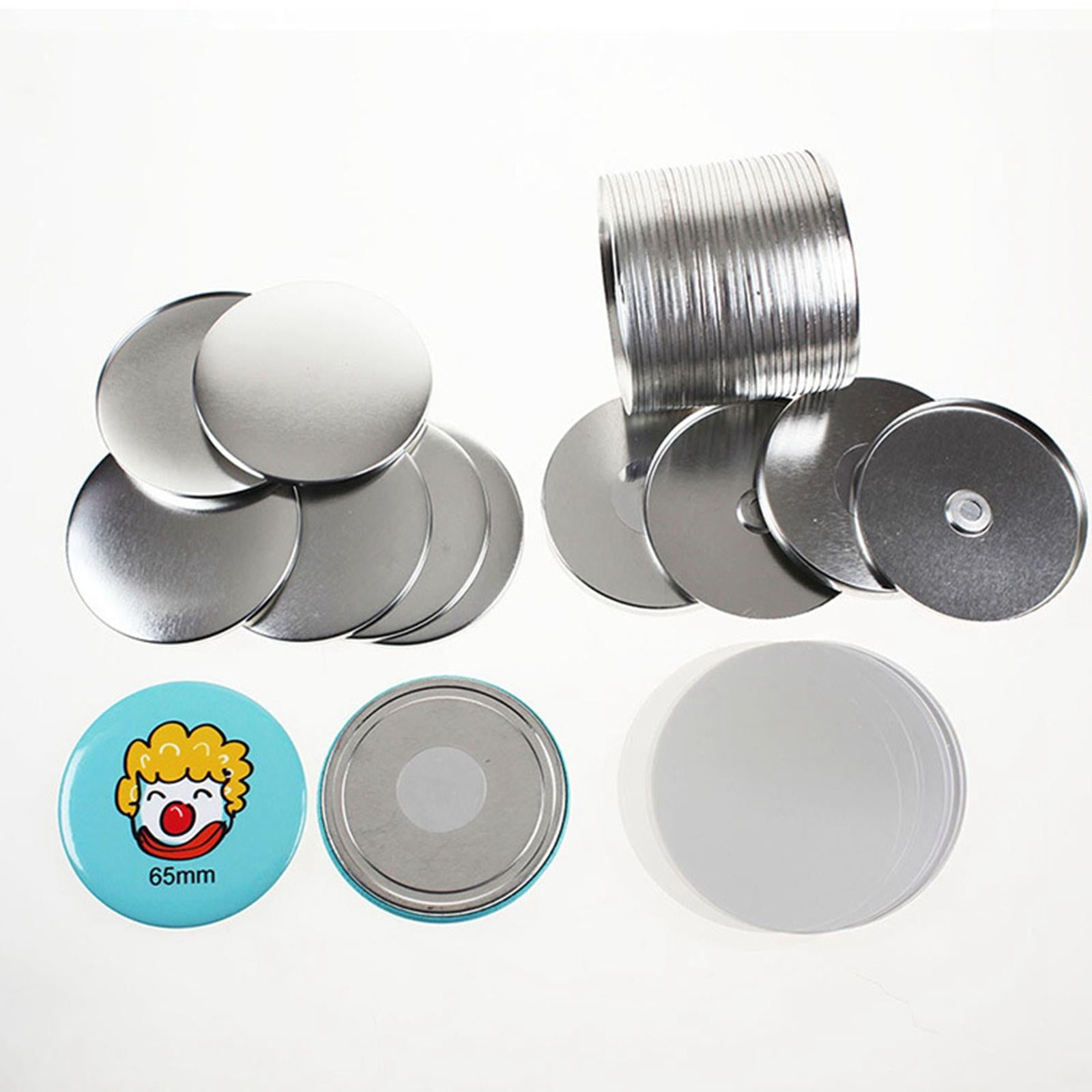 100Pcs Mylar Film Cover Badge Botton Making Machine Components  44MM