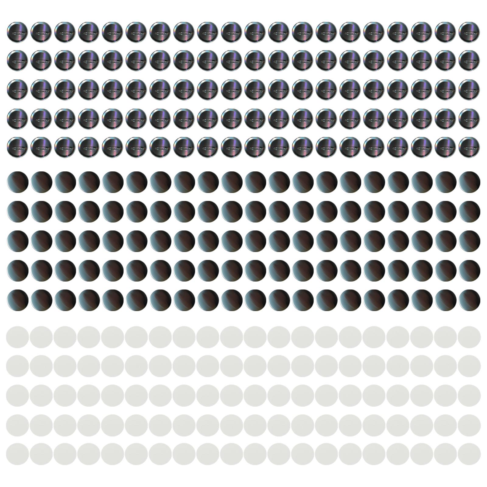 100 Pack Set Badge Button 58mm Round Parts for Crafts Making DIY Kids Arts