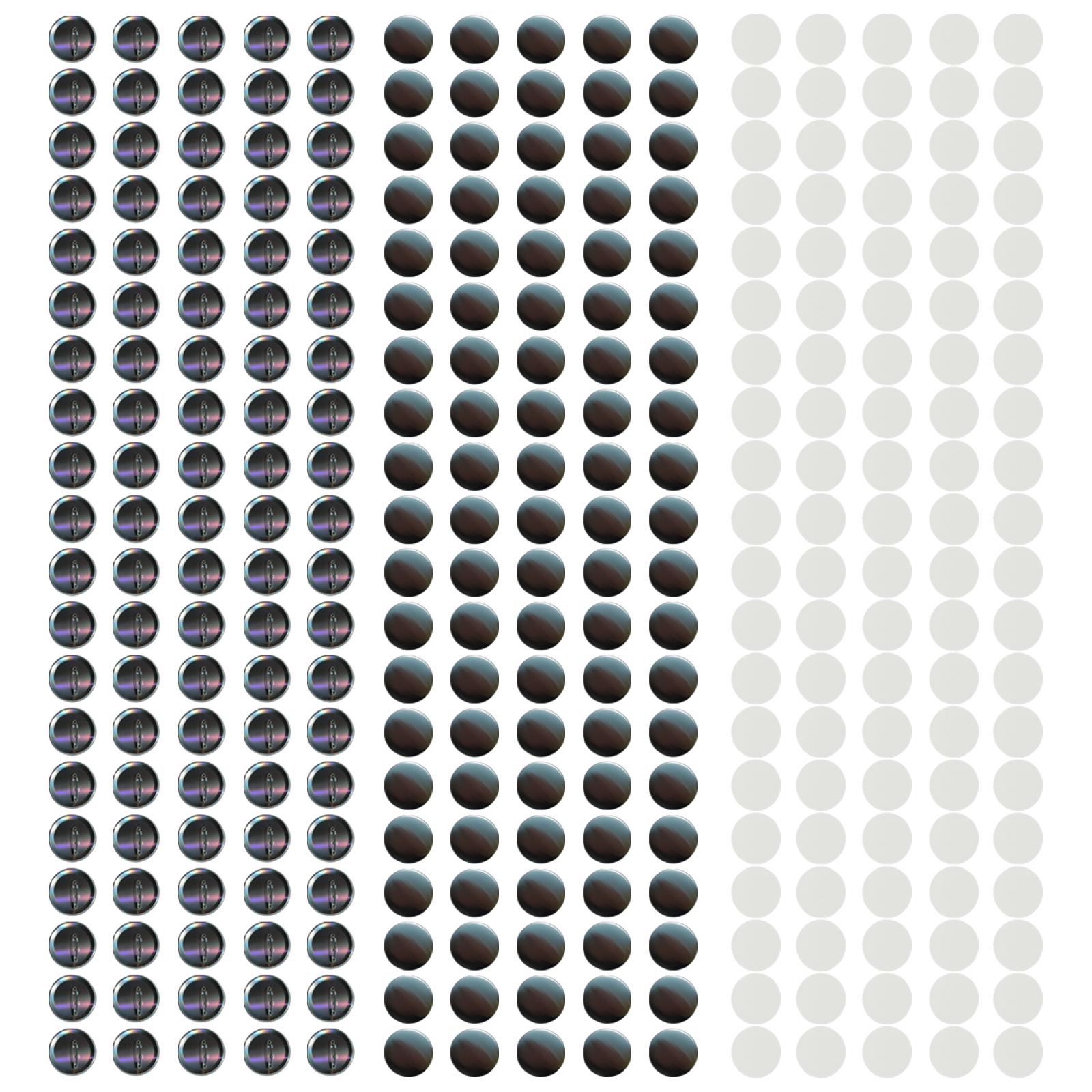 100 Pack Set Badge Button 58mm Round Parts for Crafts Making DIY Kids Arts