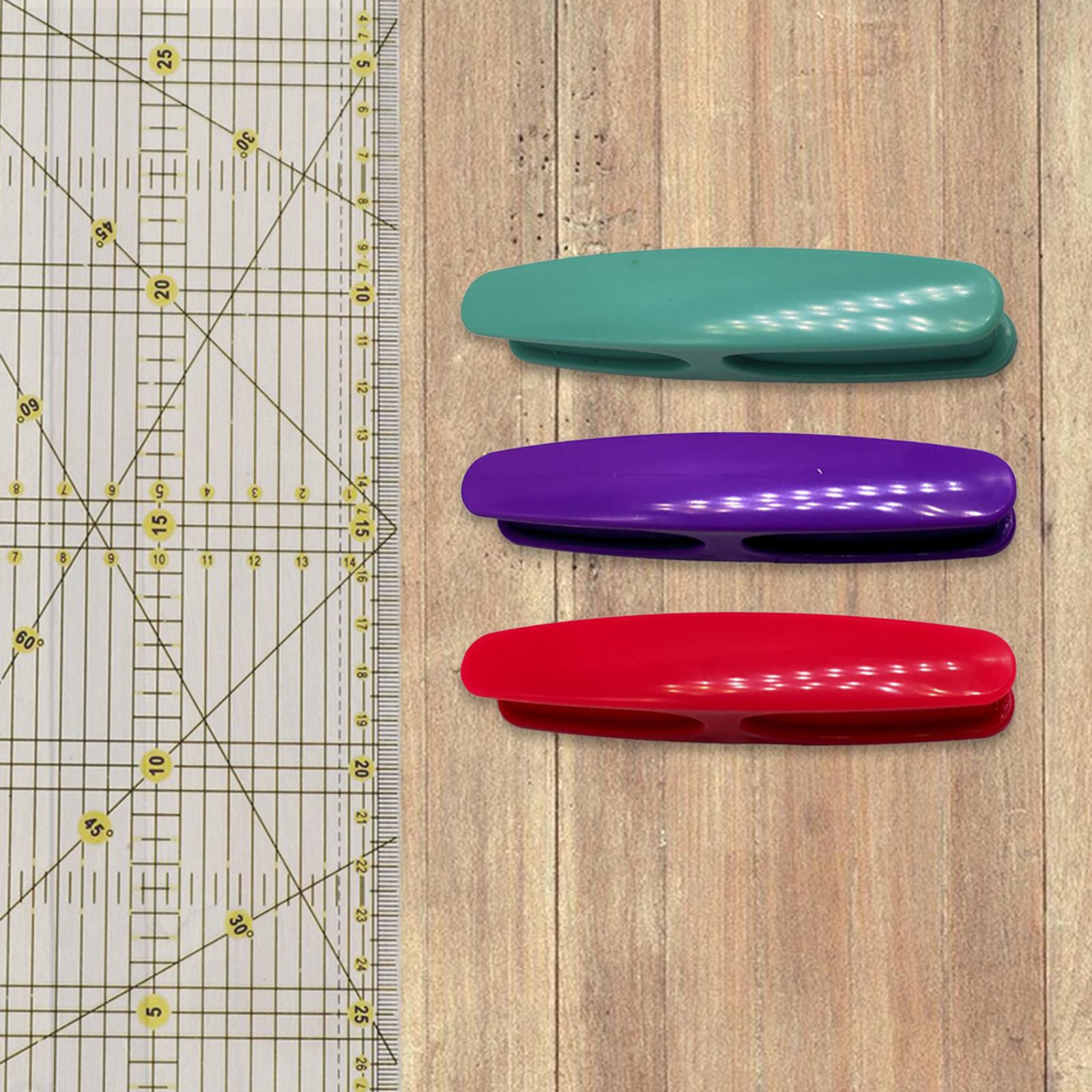 3 Pieces Quilting Ruler Handle Tool Adsorption Ruler Grip for Sewing DIY
