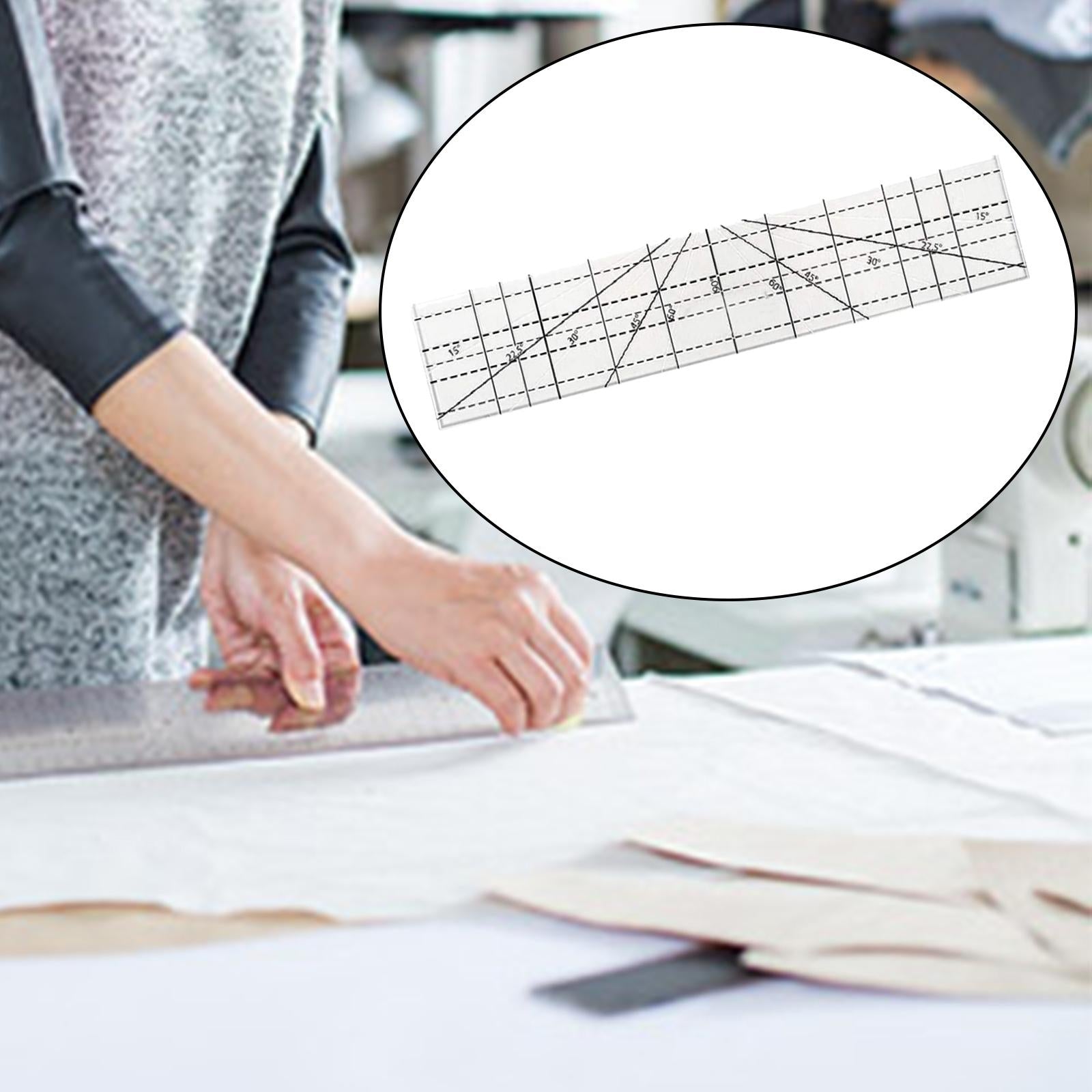 Quilting Template 25.5x5cm for Sewing Template DIY Craftwork and Sewing