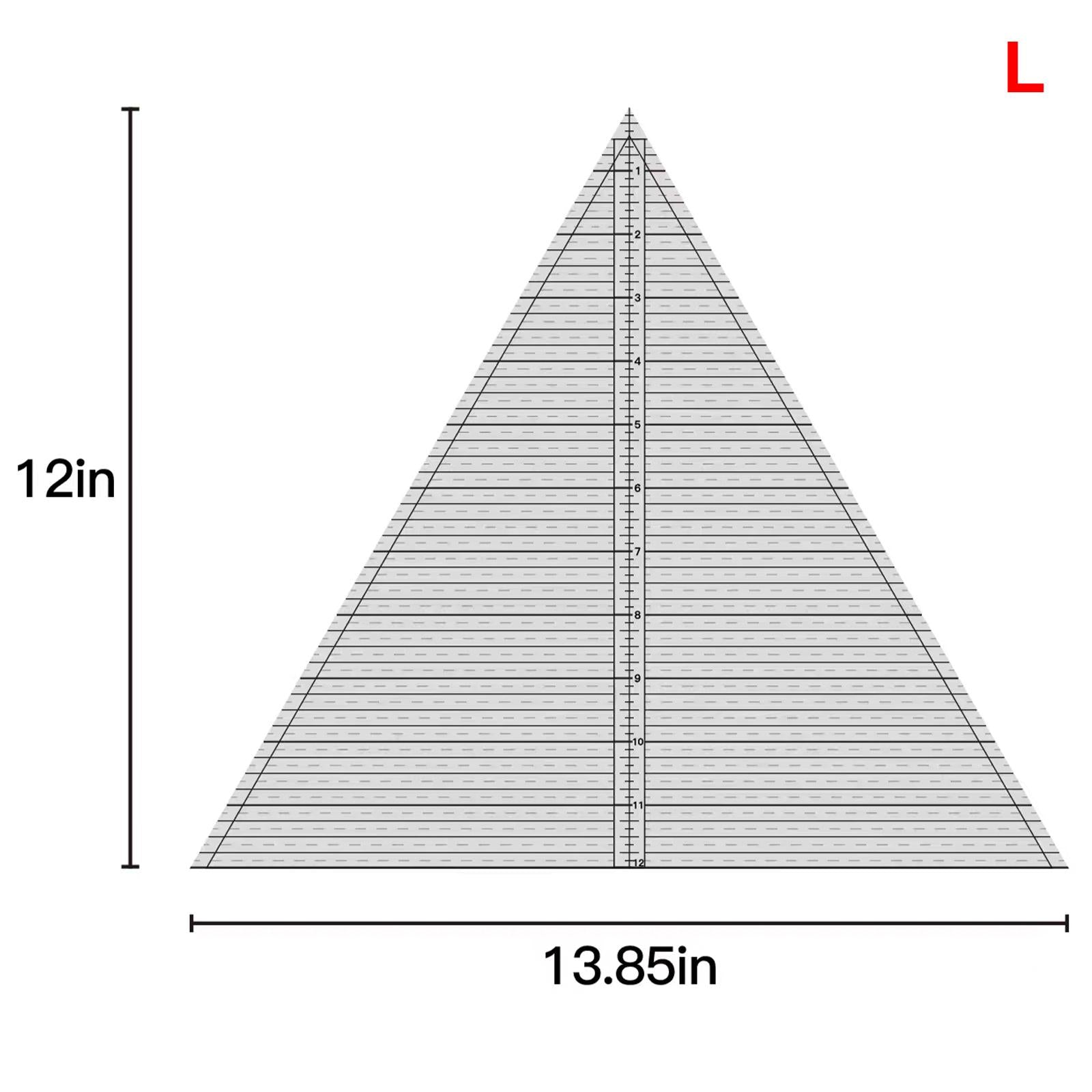 Clear Patchwork Template Cutting Quilting Ruler Tracing Tools 13.85x12inch