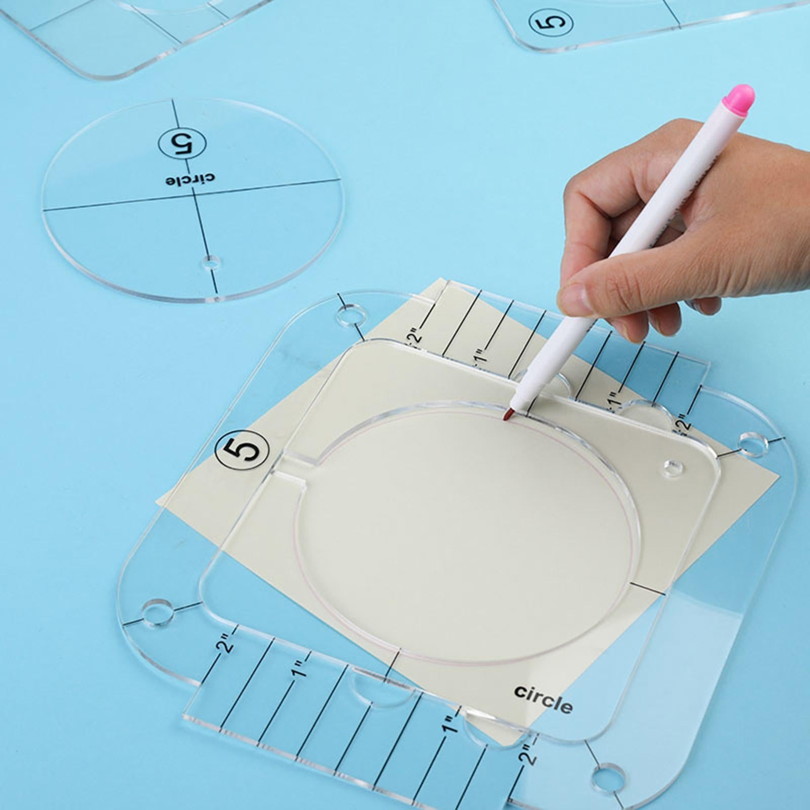 Frame Tracing Instruments Free Motion Quilting Template Ruler Frame Drawing DIY Tracing Tools ...