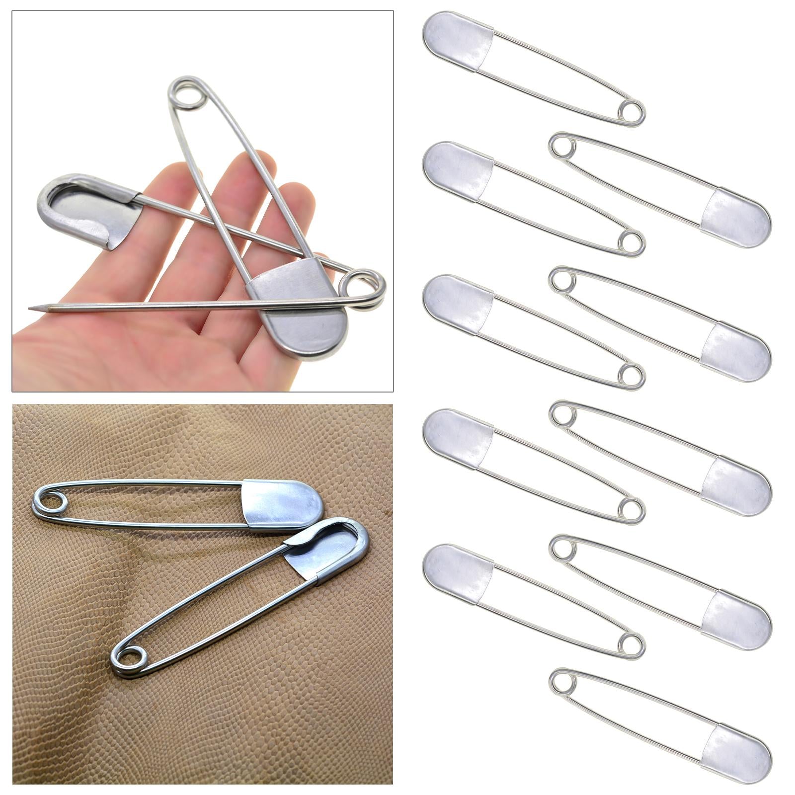 10x Extra Large Safety Pins Heavy Duty Big for Laundry Outdoor Blanket