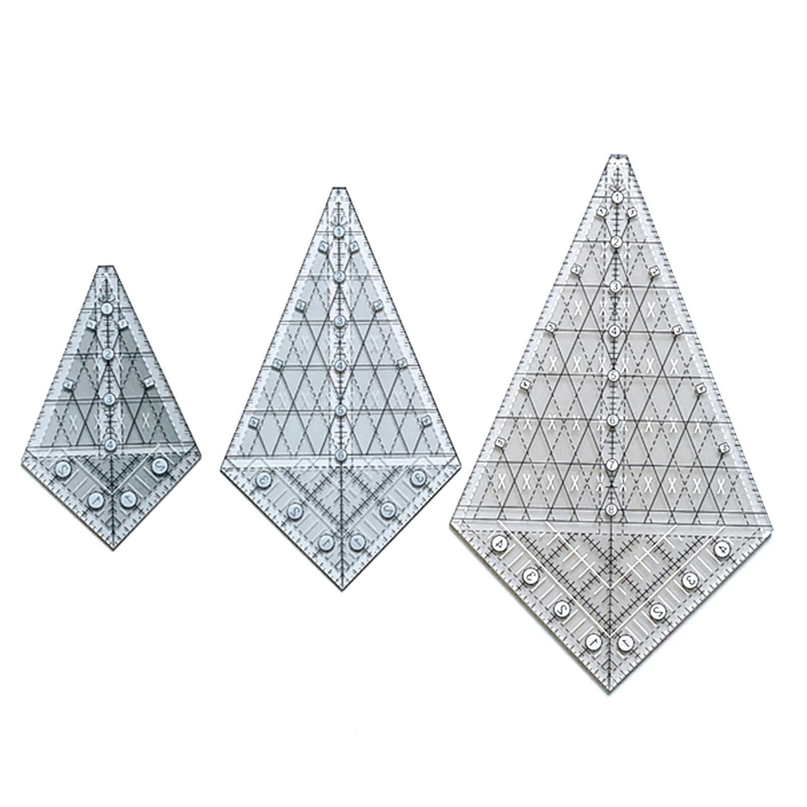 Acrylic Quilting Template Ruler Patchwork Measuring Periwinkle for Supplies L