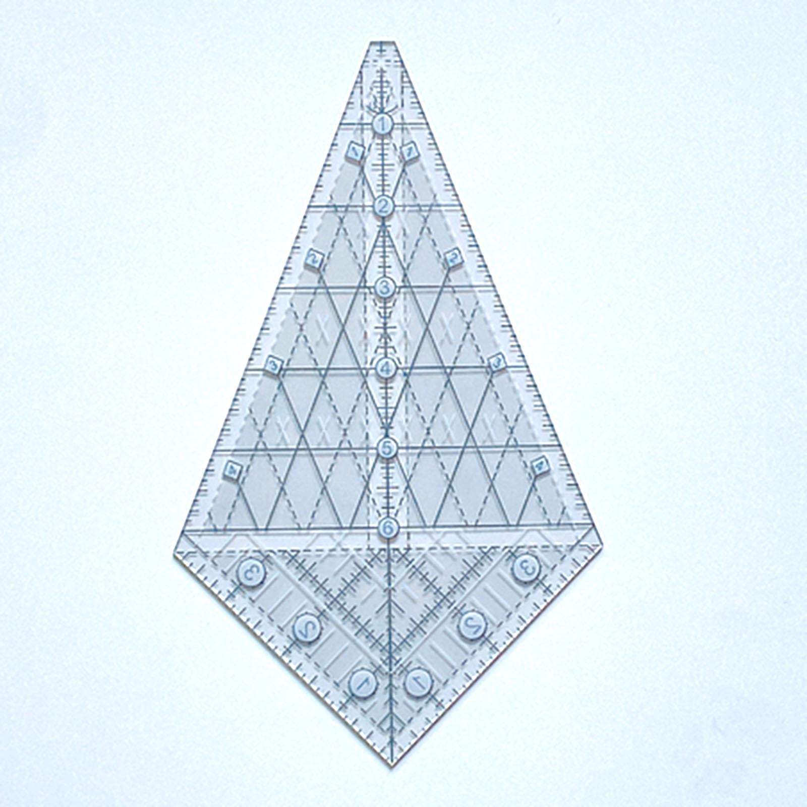 Acrylic Quilting Template Ruler Patchwork Measuring Periwinkle for Supplies M