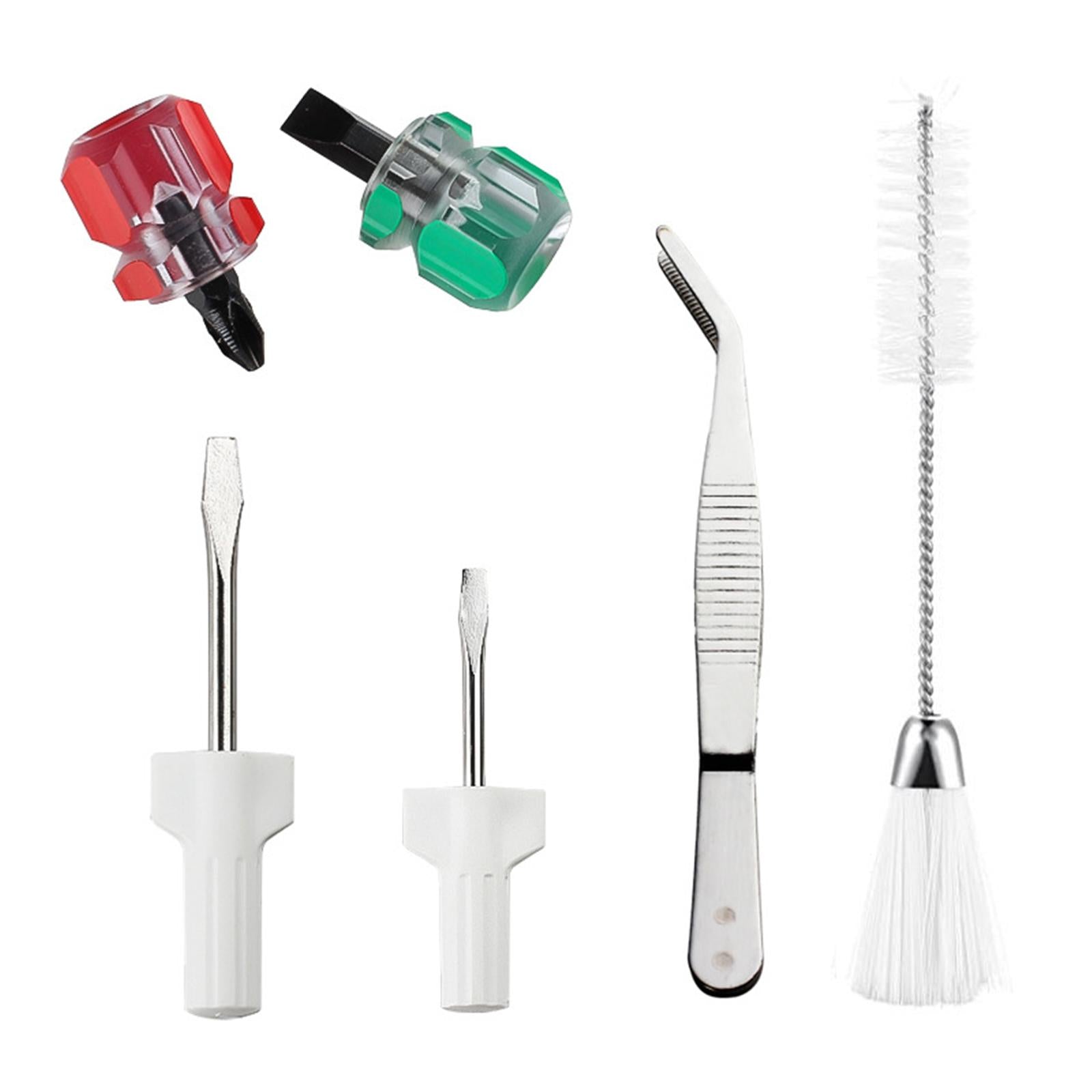Sewing Machine Cleaning Overlock Cross Head Tweezer Double Headed Lint Brush