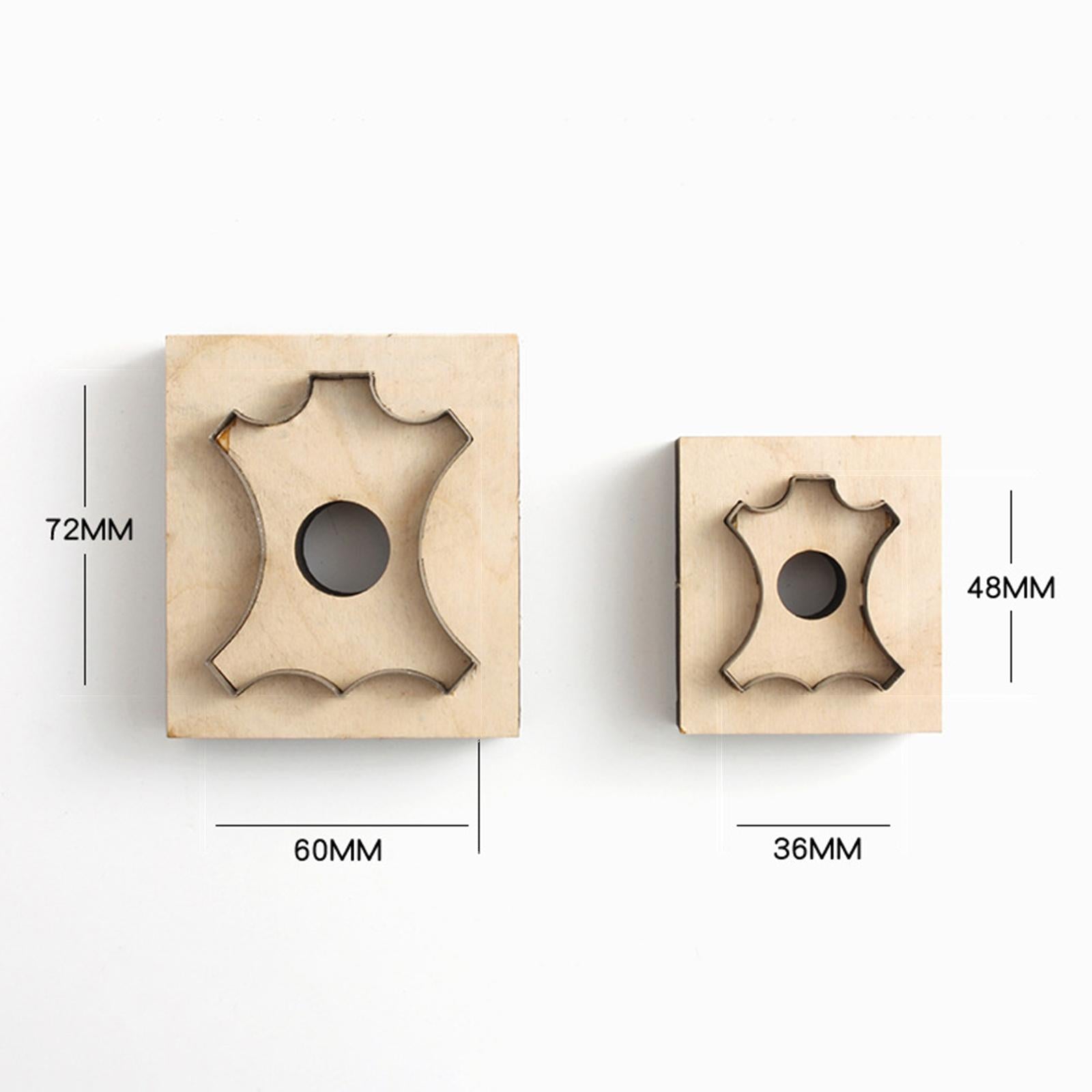 Japan Steel Blade DIY Cutting  Mould Wood Rule Die Tag Pendant S 48X36mm