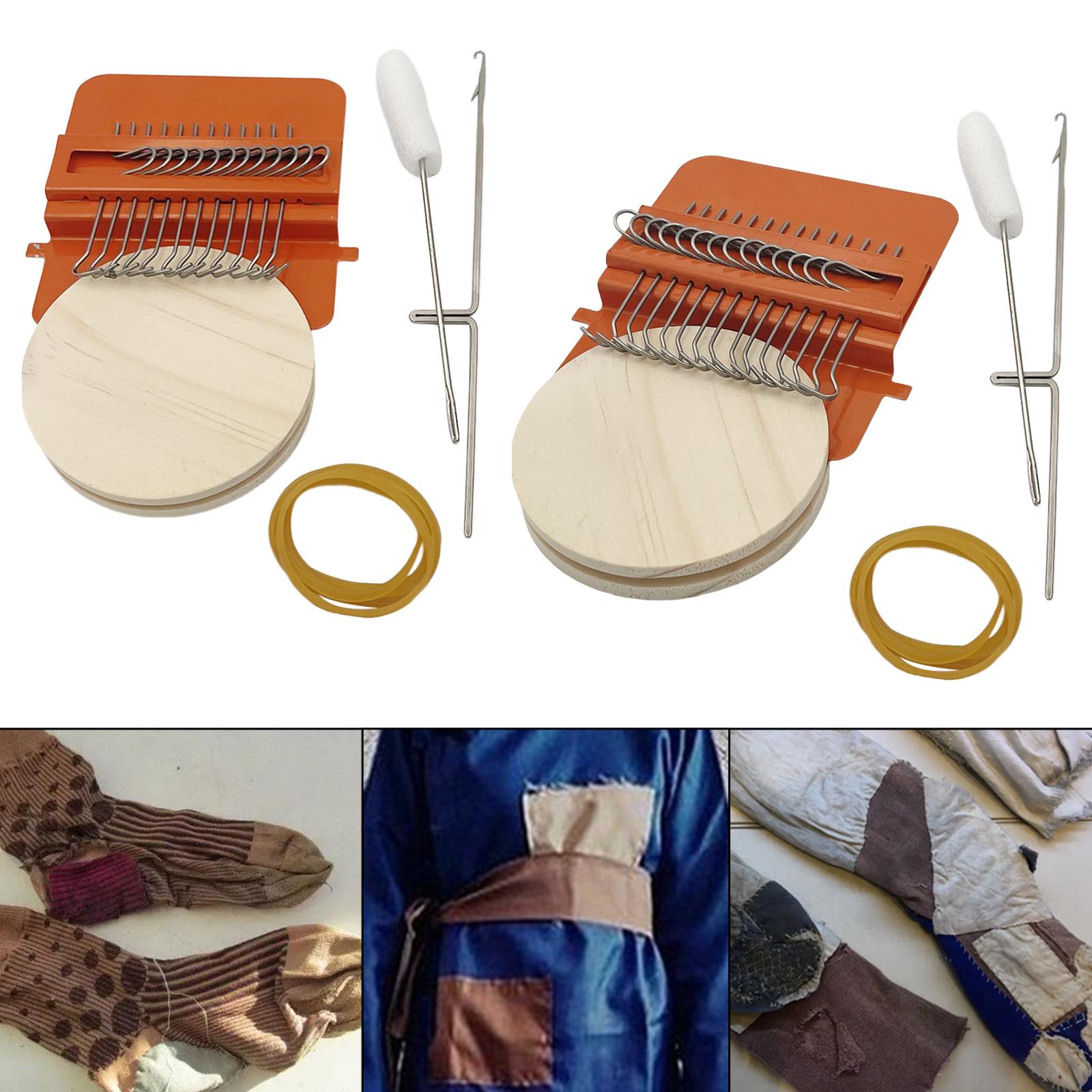 Speedweave Darning Loom Type Weave Tool Wood Weaving Frame Loom 12/14 12 Pin