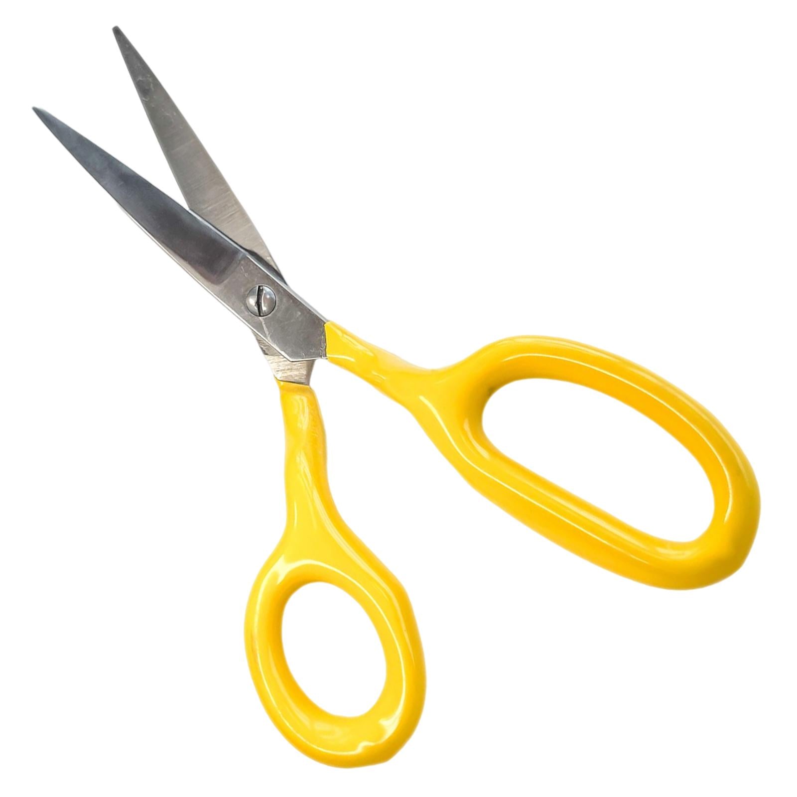 1PC Carpet Scissors Sharp Sturdy with Comfort Grip for DIY Crafting Yellow