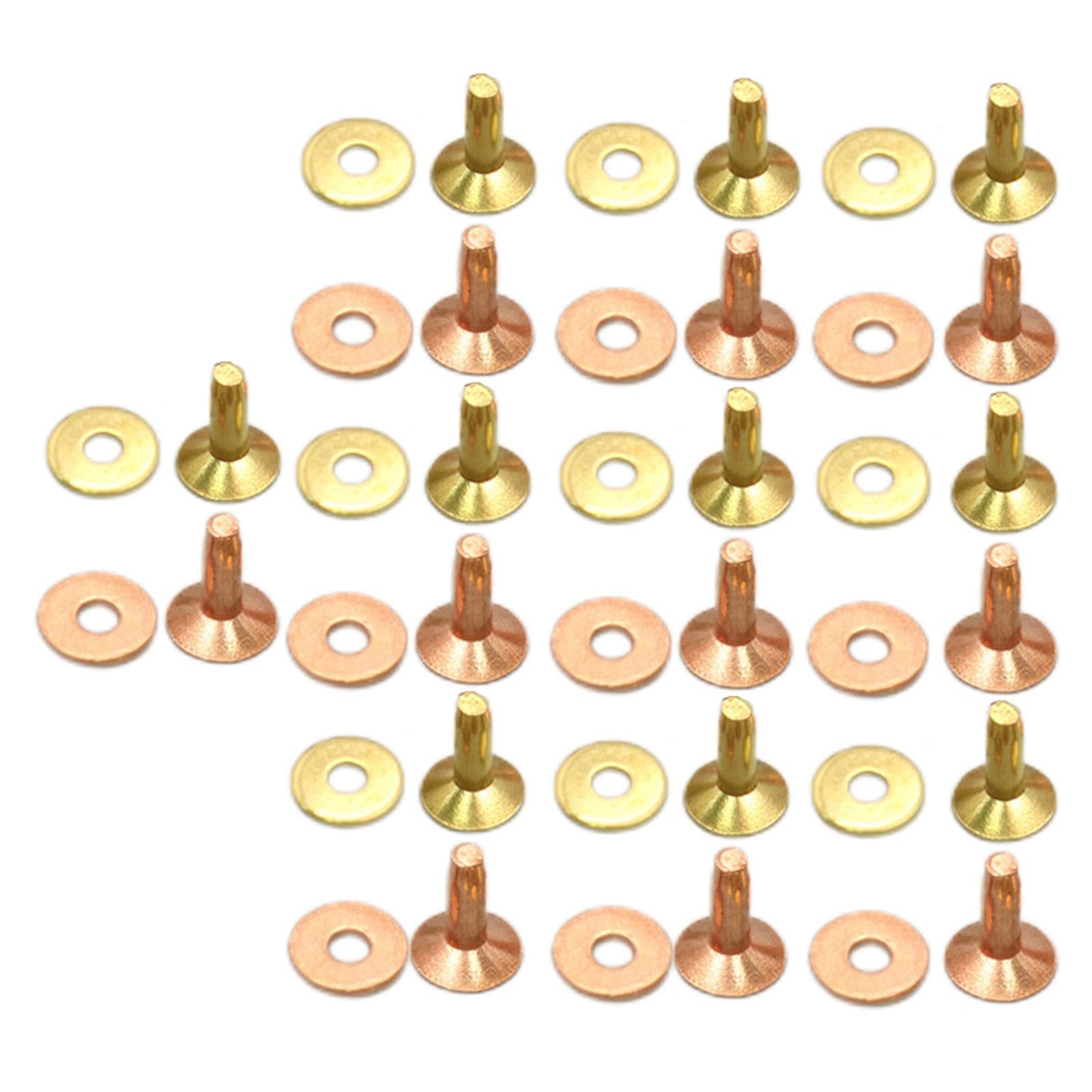 Rivets and Burrs Washers Fastener for DIY Craft Supplies Bridles Belts A