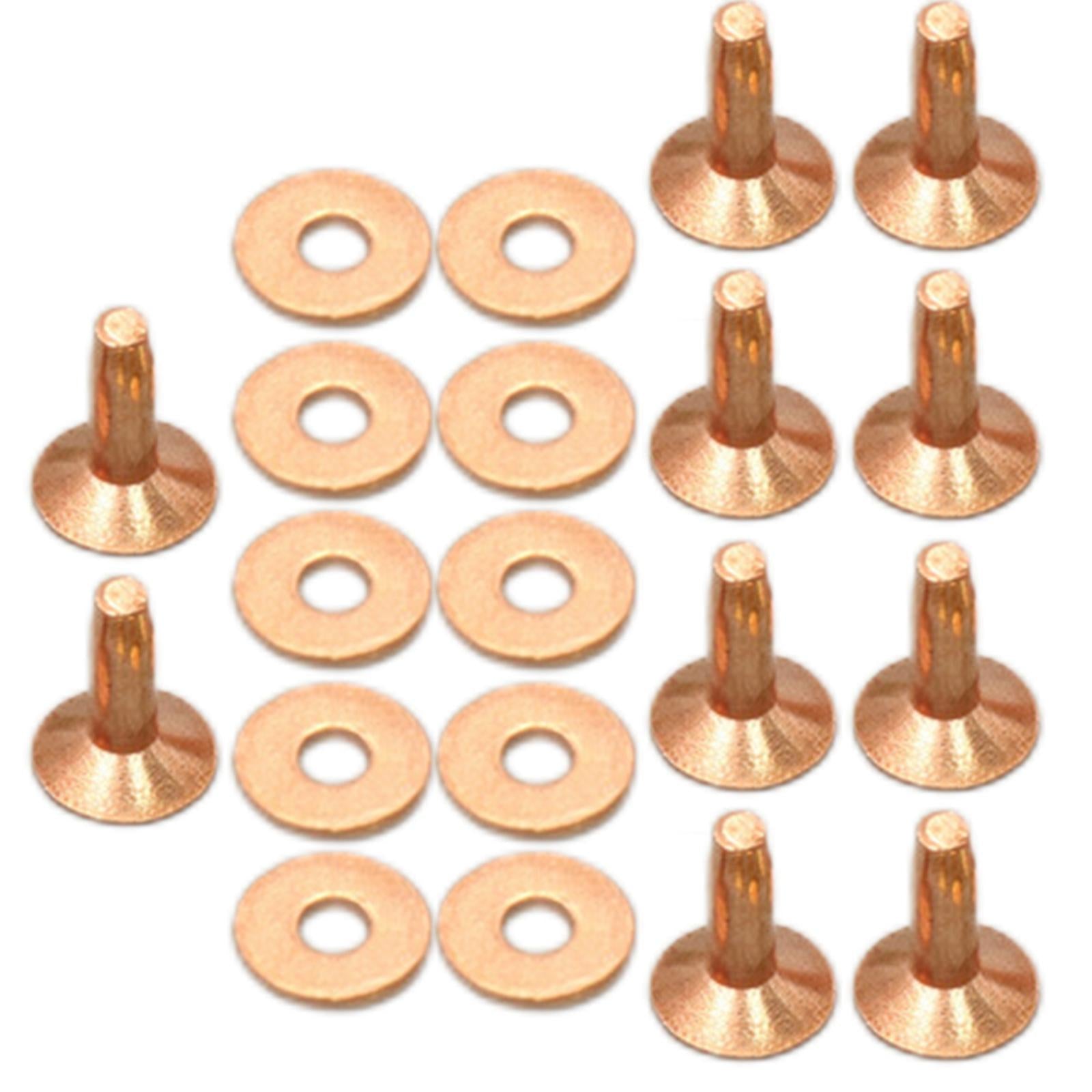 Rivets and Burrs Washers Fastener for DIY Craft Supplies Bridles Belts B
