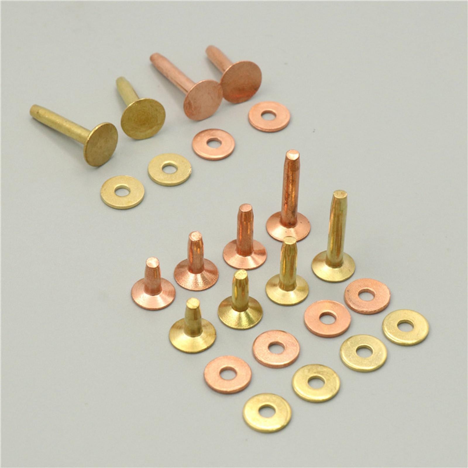 Rivets and Burrs Washers Fastener for DIY Craft Supplies Bridles Belts B