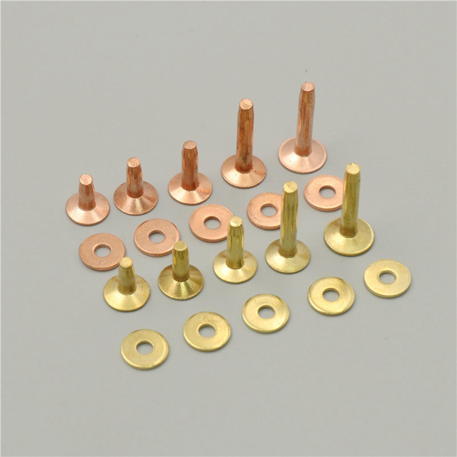 Rivets and Burrs Washers Fastener for DIY Craft Supplies Bridles Belts B