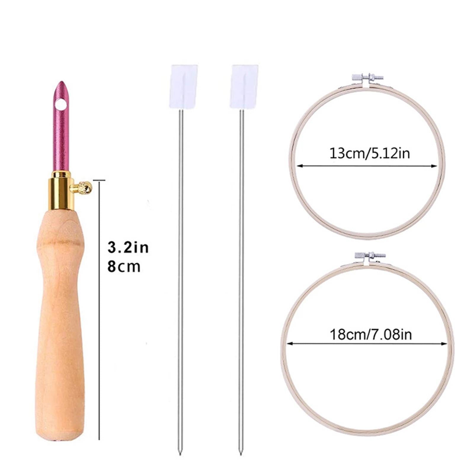 1 Set Embroidery Punch Pen Portable Sewing Craft Needle Kit for Beginners