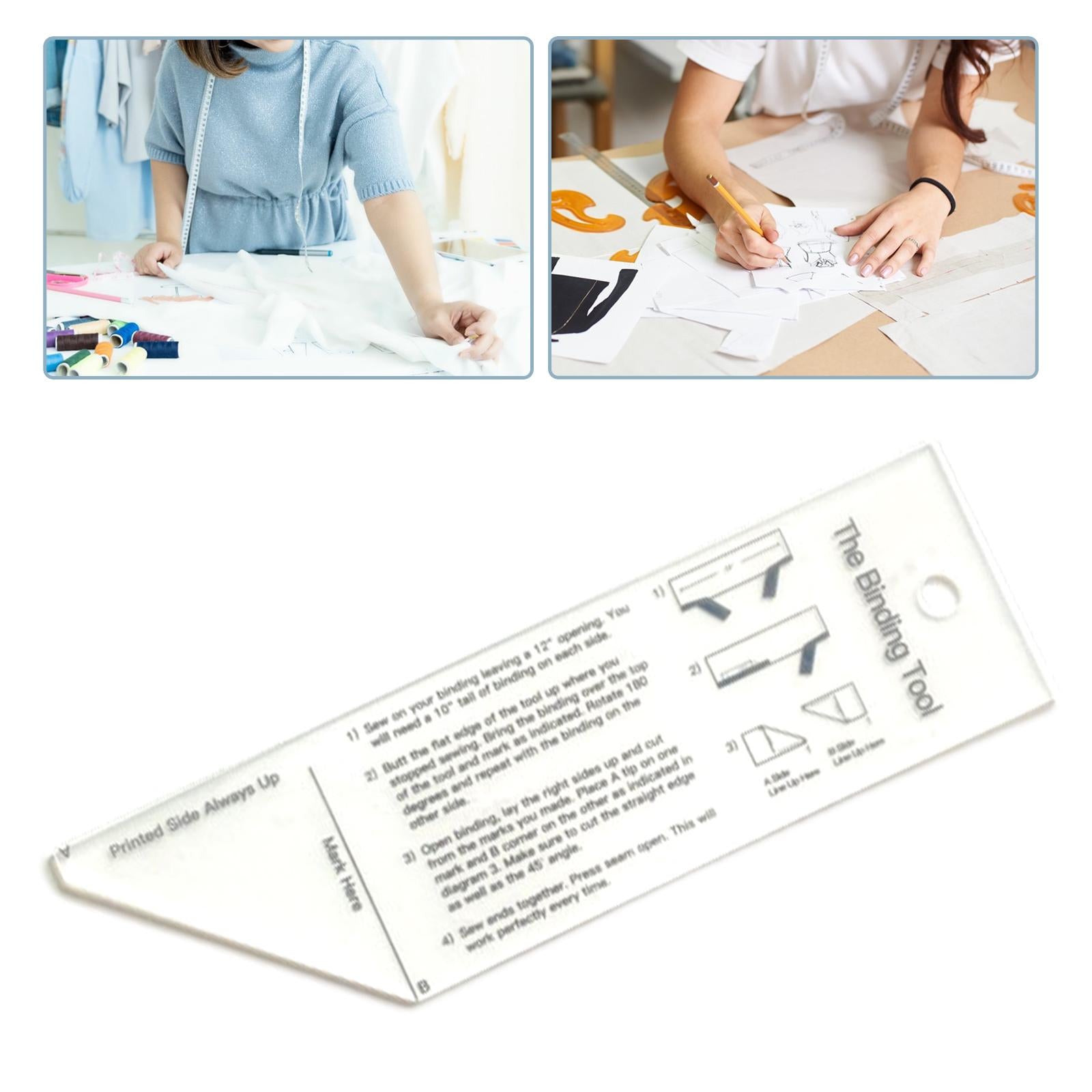 Plastic Quilt Binding Tool Fabric Quit Binding Tool for DIY Arts Projects