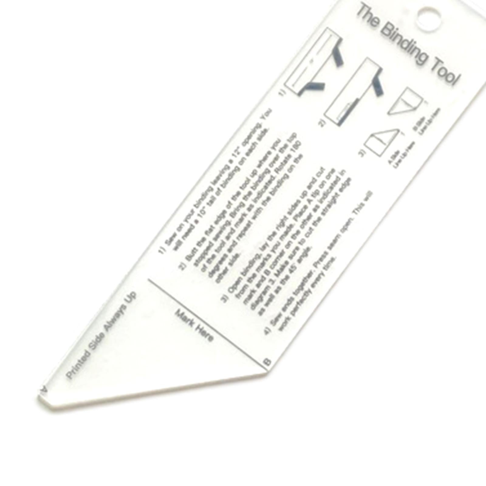 Plastic Quilt Binding Tool Fabric Quit Binding Tool for DIY Arts Projects