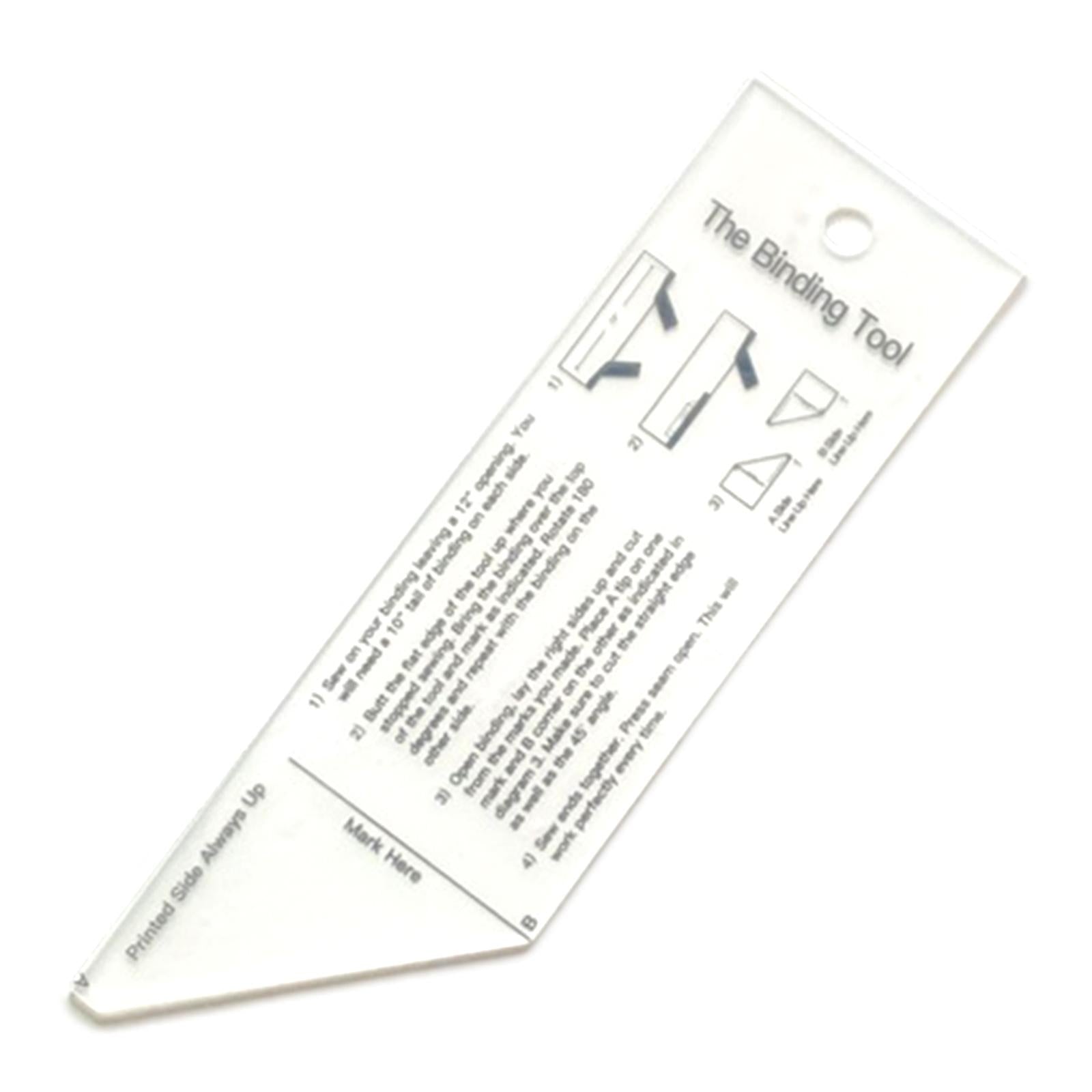 Plastic Quilt Binding Tool Fabric Quit Binding Tool for DIY Arts Projects
