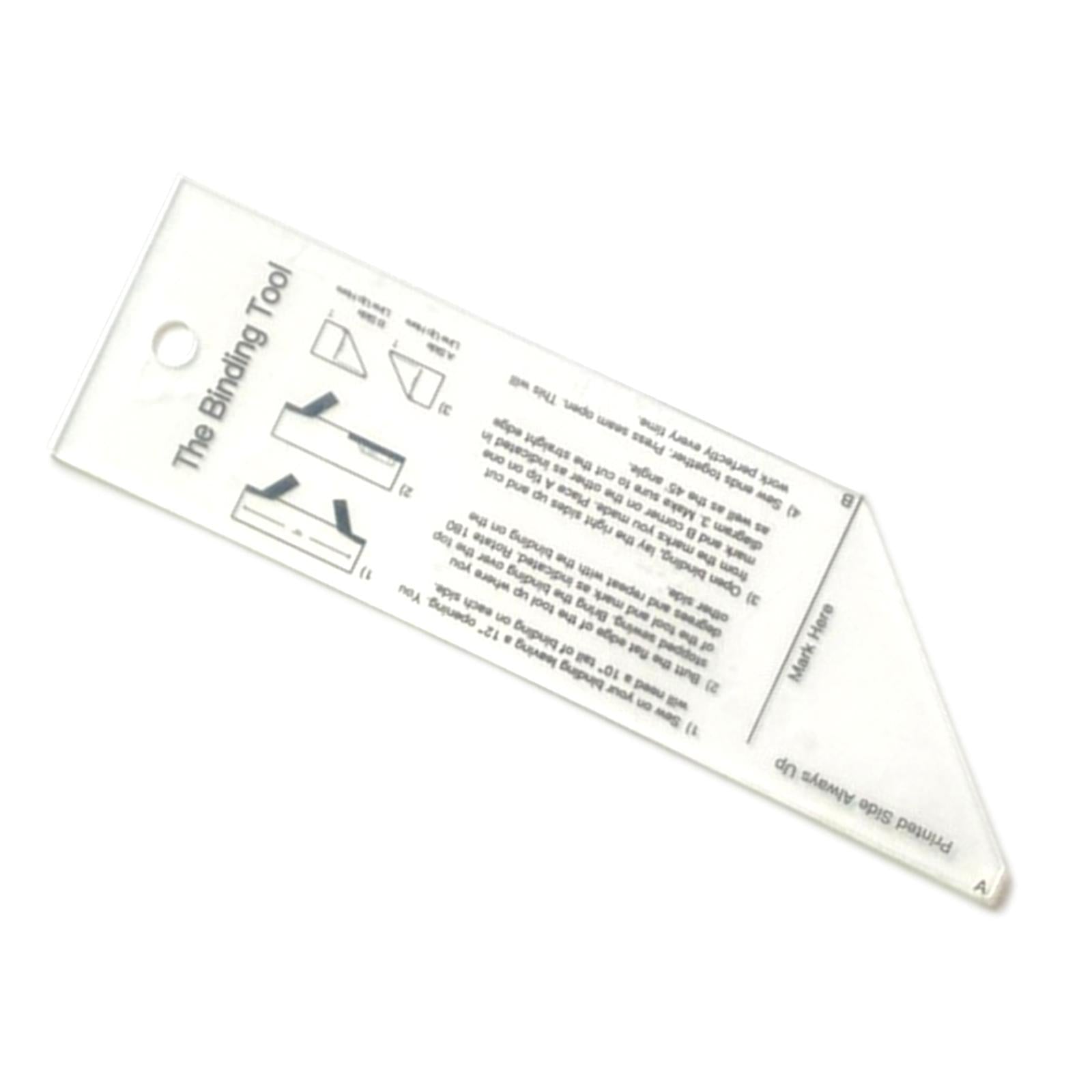 Plastic Quilt Binding Tool Fabric Quit Binding Tool for DIY Arts Projects